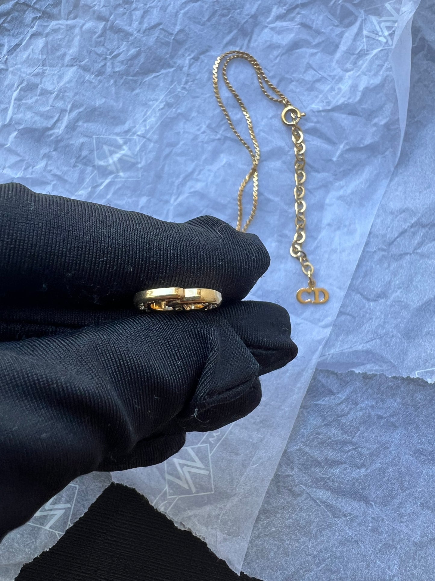 Pre-loved Christian Dior Vintage Crystal-embellished Necklace