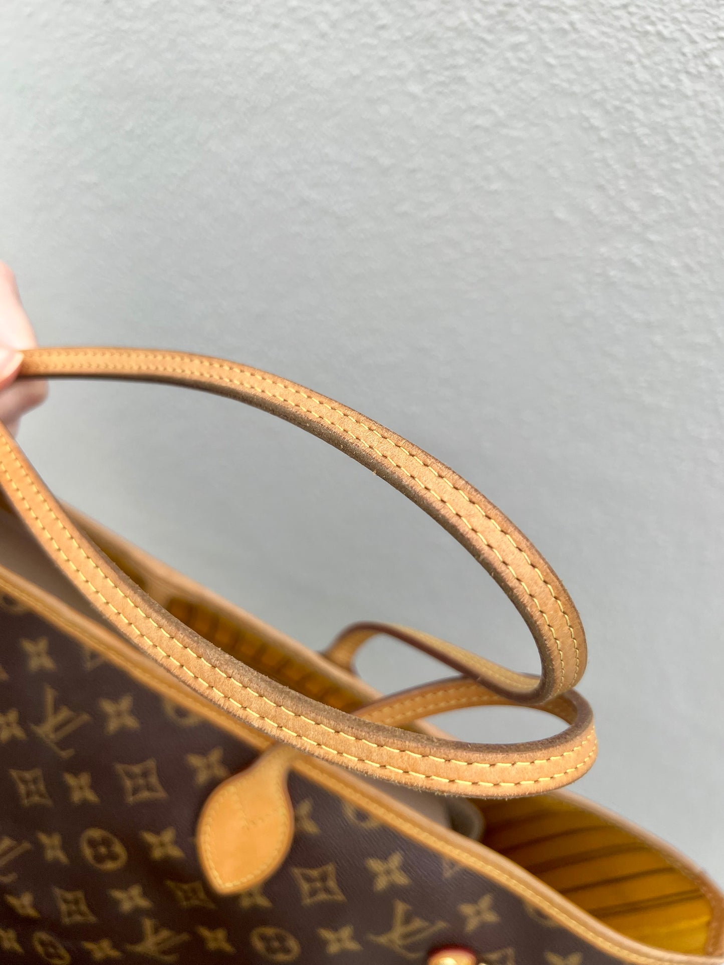 Pre-loved Louis Vuitton Neverfull Leather Tote GM Monogram 2013