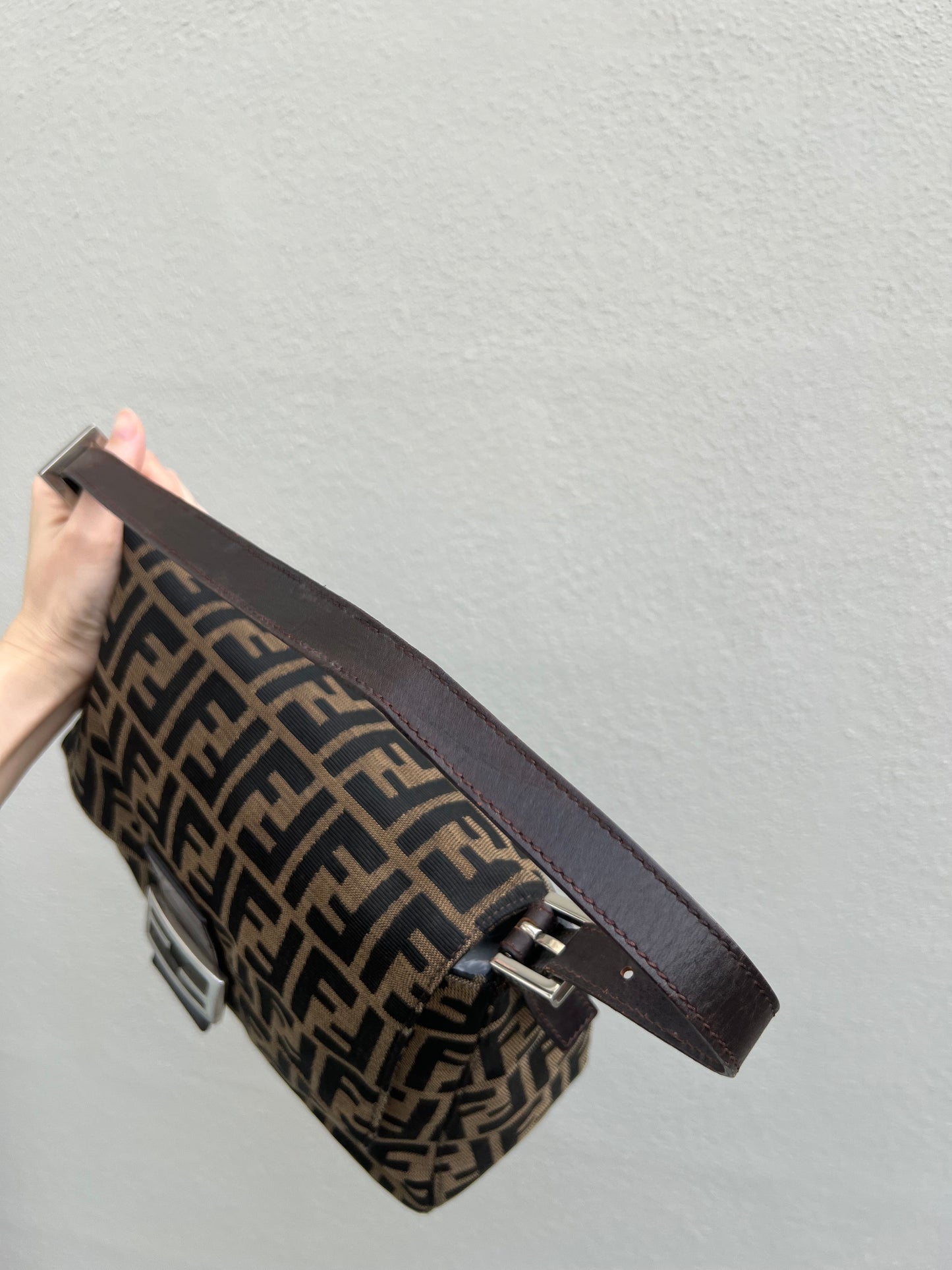 Pre-loved Fendi Vintage Zucca Mamma Handbag