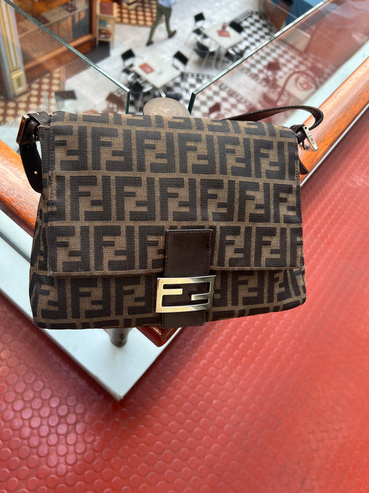 Pre-loved Fendi Vintage Zucca Mamma Handbag