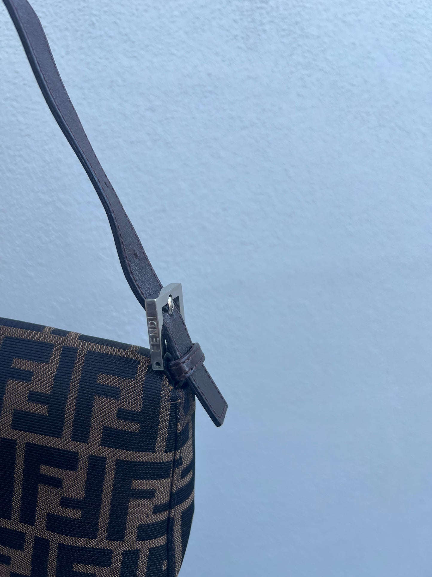 Pre-loved Fendi Vintage Zucca Baguette Handbag