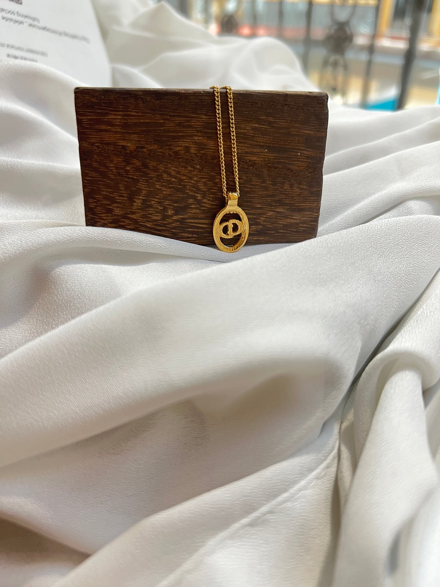 Pre-loved Christian Dior Vintage Logo-pendant Chain Necklace