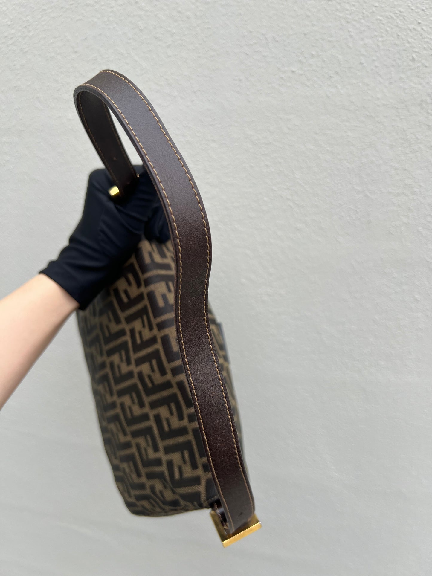 Pre-loved Fendi Vintage Zucca Mamma Handbag