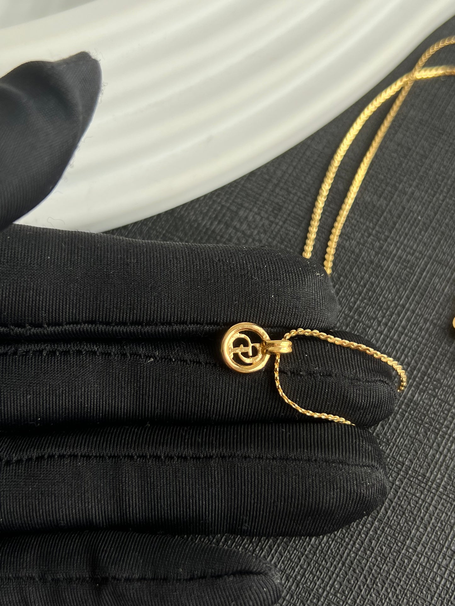 Pre-loved Christian Dior Vintage Logo-pendant Chain Necklace