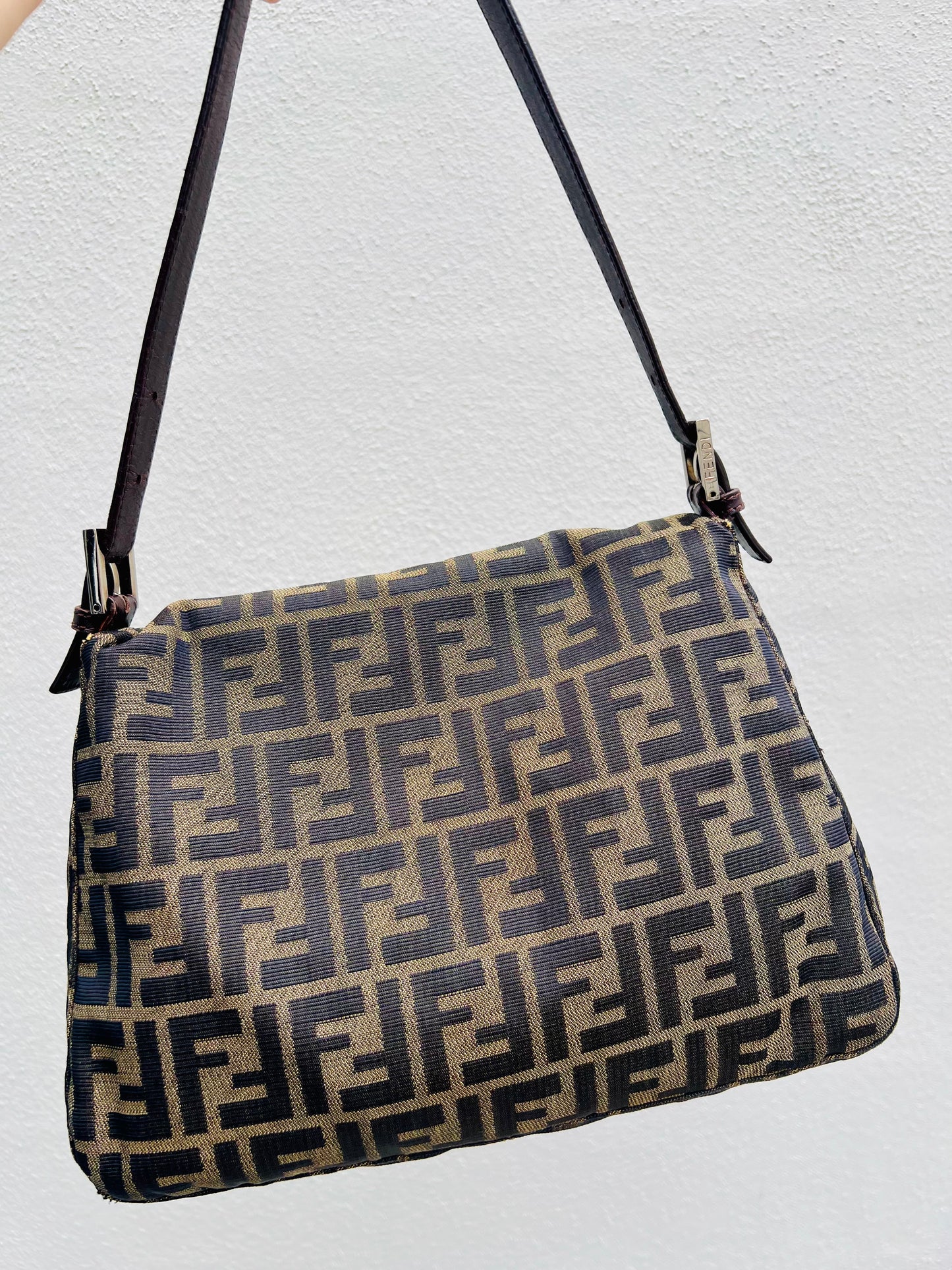 Pre-loved Fendi Vintage Zucca Mamma Handbag