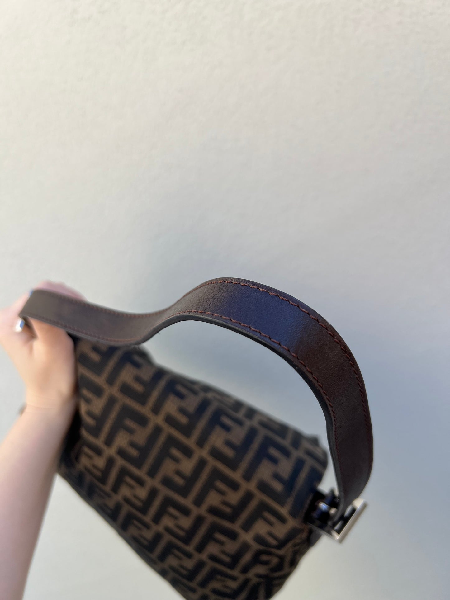 Pre-loved Fendi Vintage Zucca Mamma Handbag