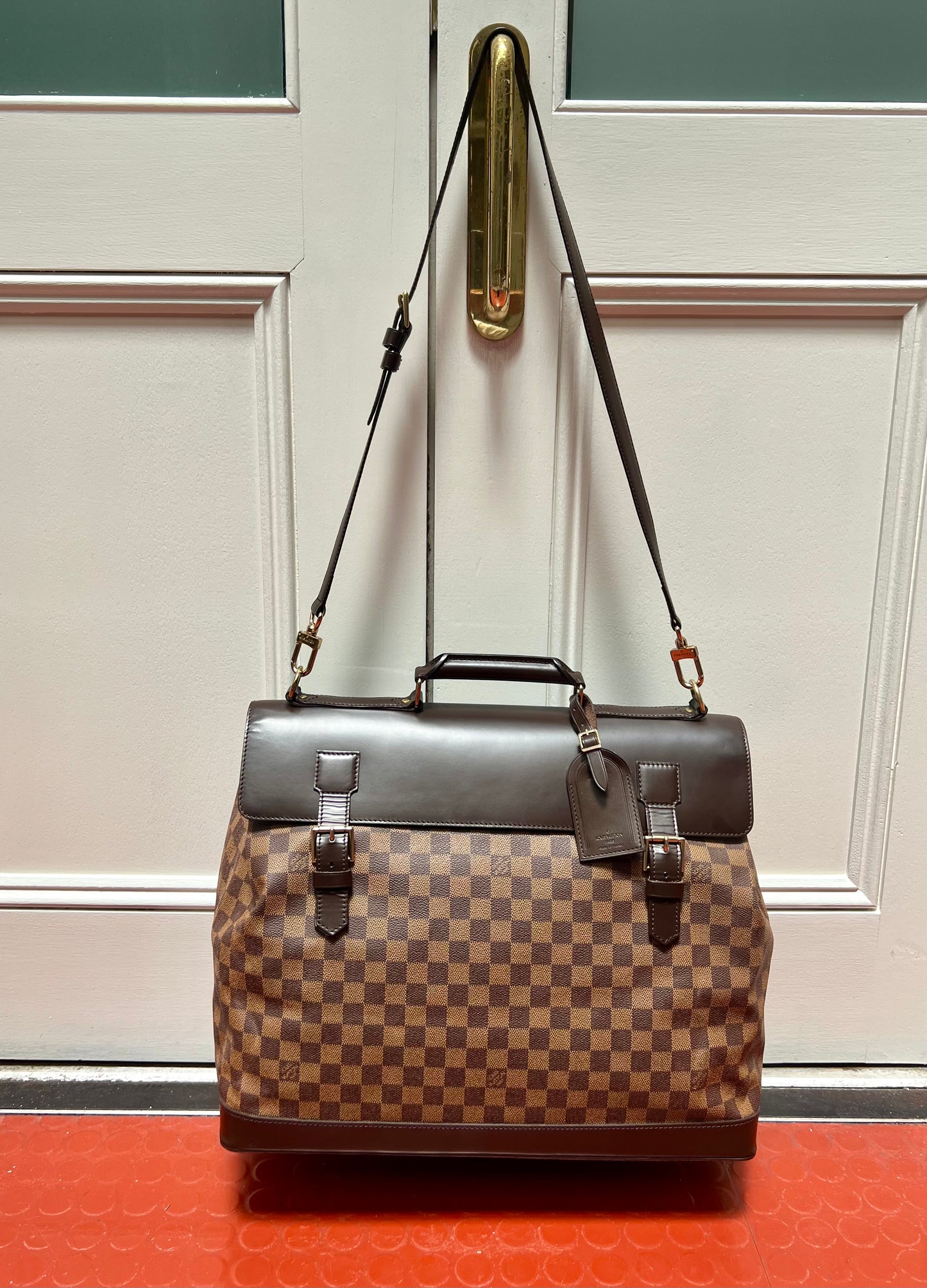 Pre-loved Louis Vuitton Damier Ebène West End Two-way Bag 1998