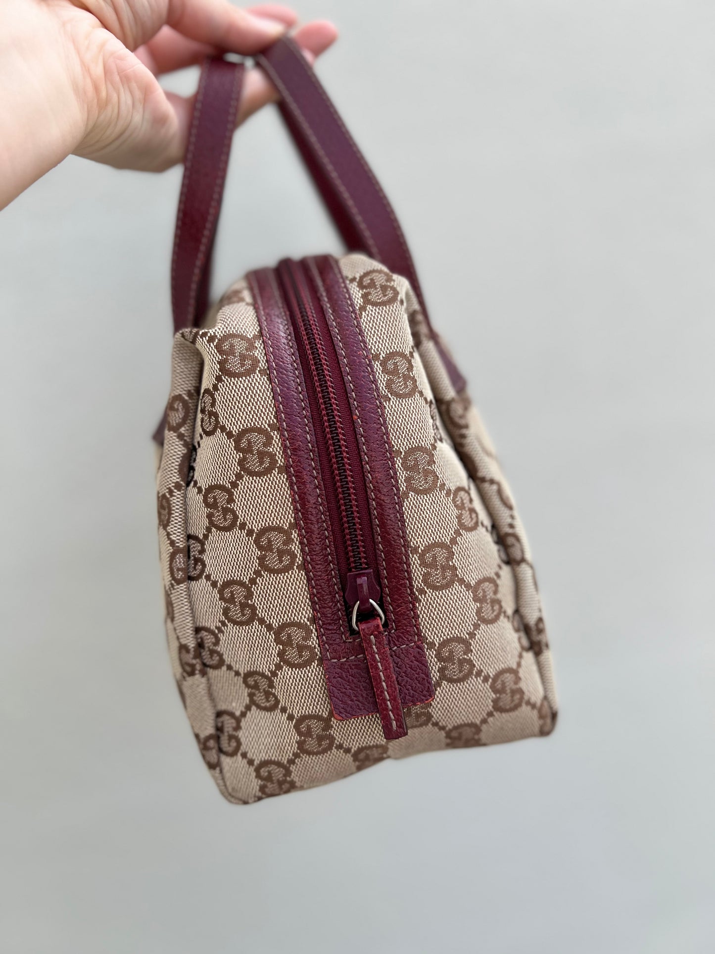 Pre-loved Gucci Y2K GG Canvas Balthus Tofu Bag handbag
