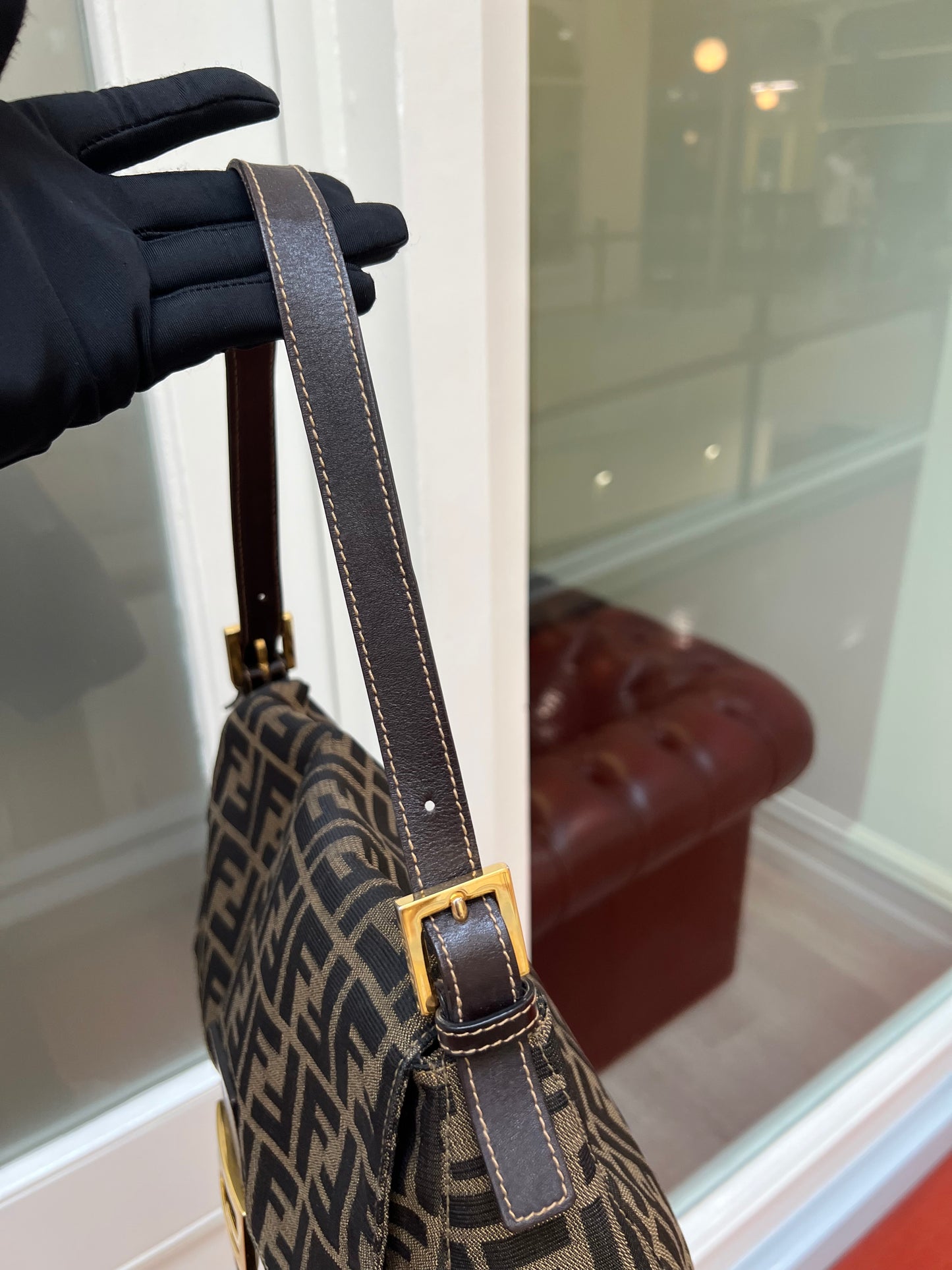 Pre-loved Fendi Vintage Zucca Mamma Handbag