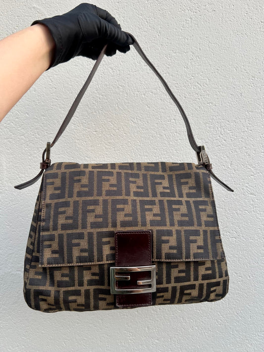 Pre-loved Fendi Vintage Zucca Mamma Handbag