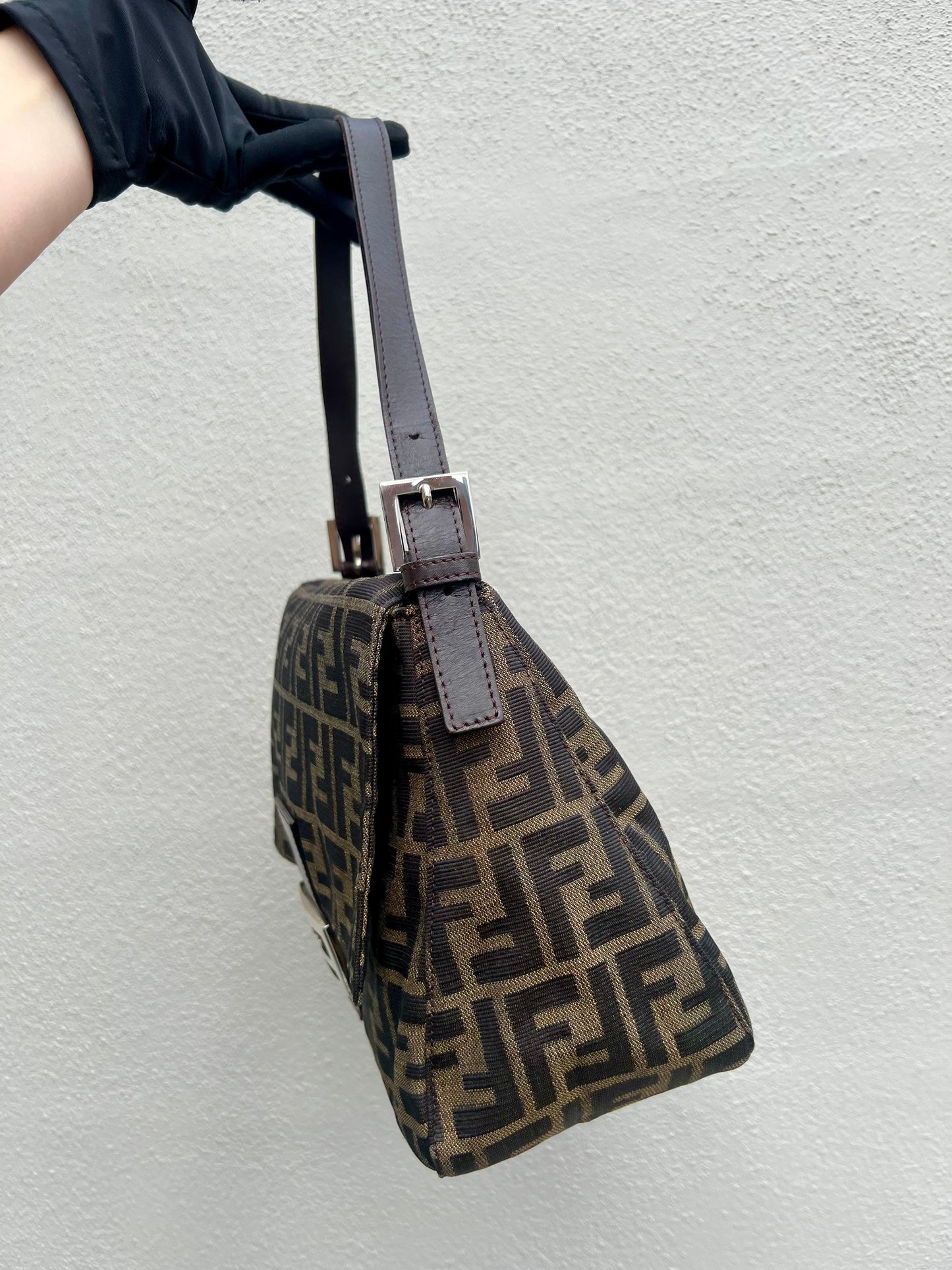Pre-loved Fendi Vintage Zucca Mamma Handbag