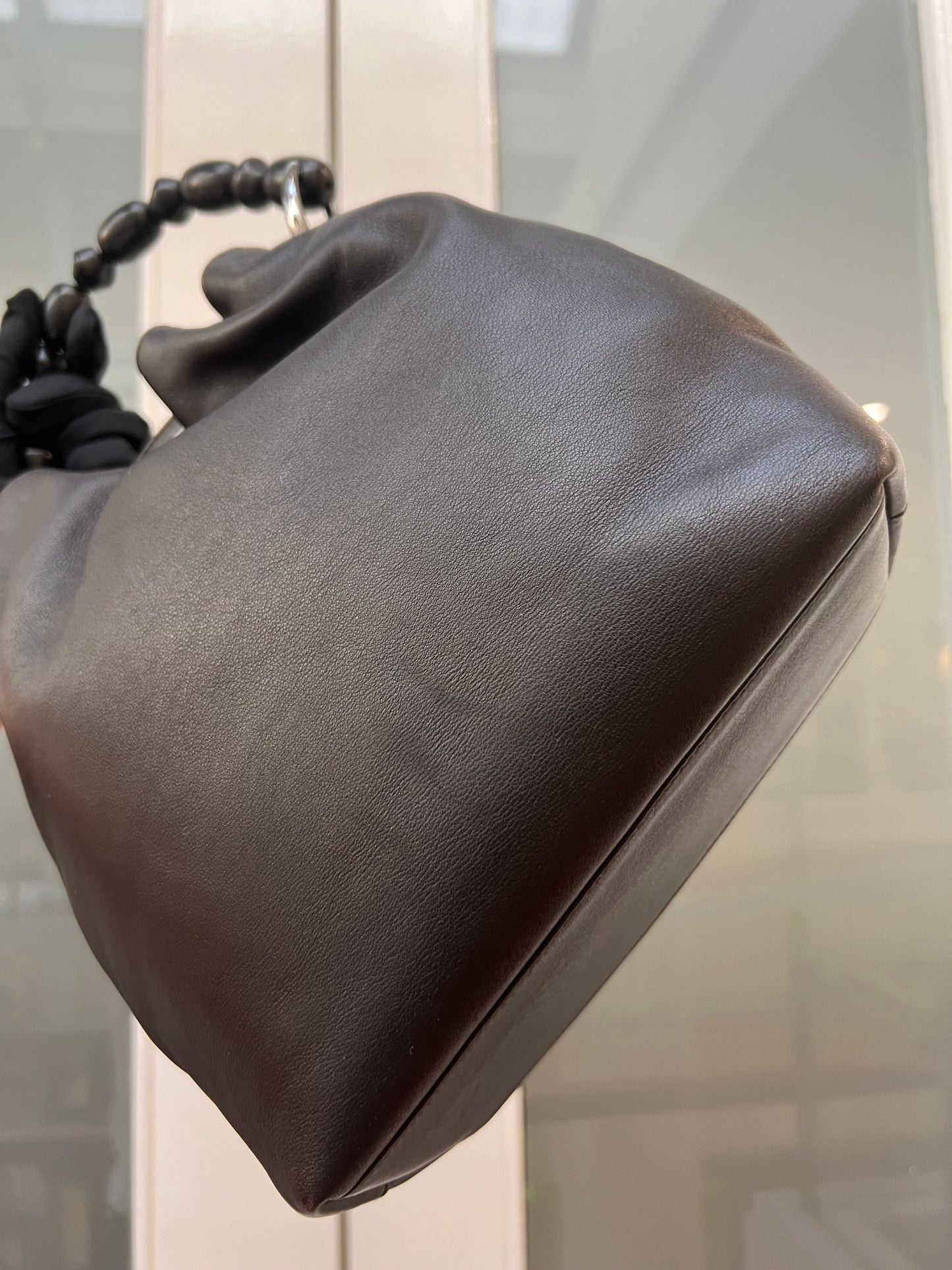 Pre-loved Christian Dior 2000 Maris Pearl Handbag Black Brown