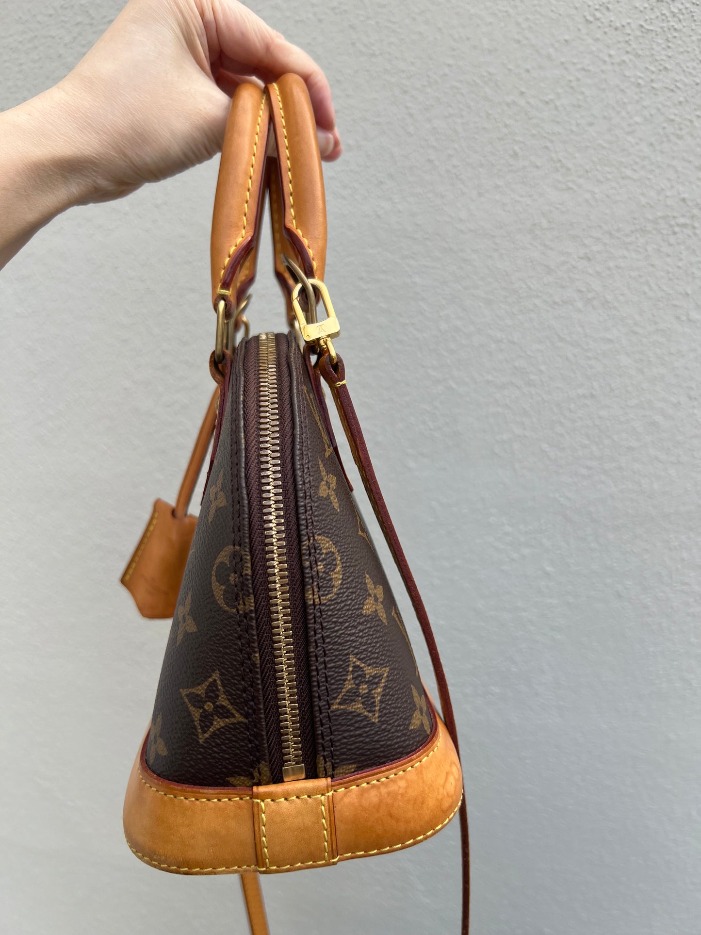 Pre-Owned Louis Vuitton Alma BB two-way handbag monogram 2016