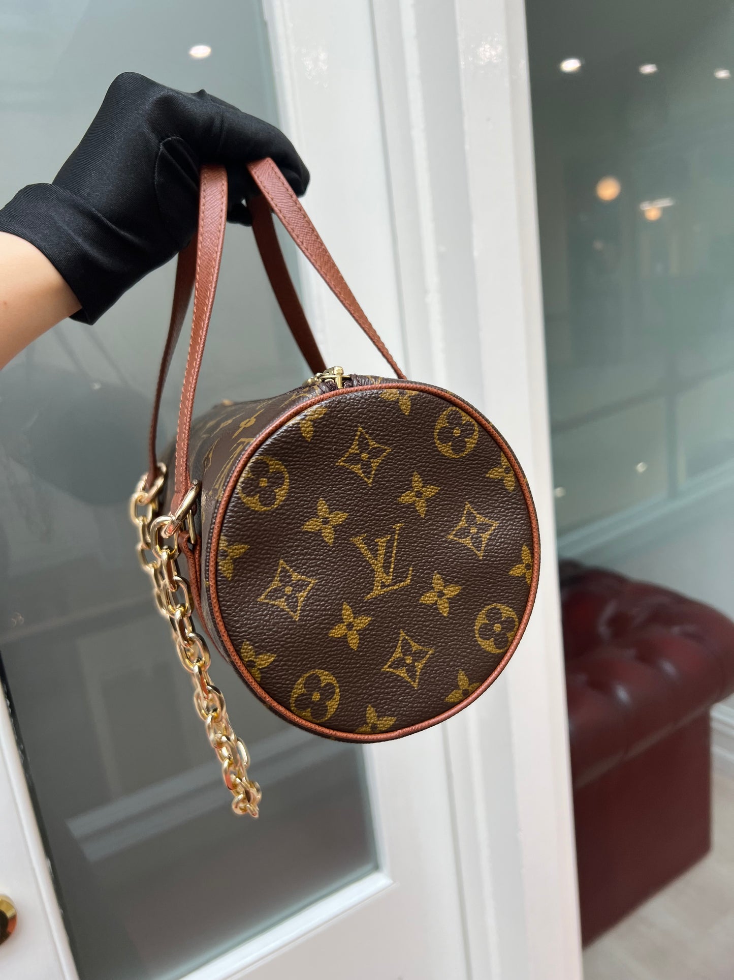 Pre-loved Louis Vuitton Brown Monogram Canvas Papillon 26cm Handbag 1999