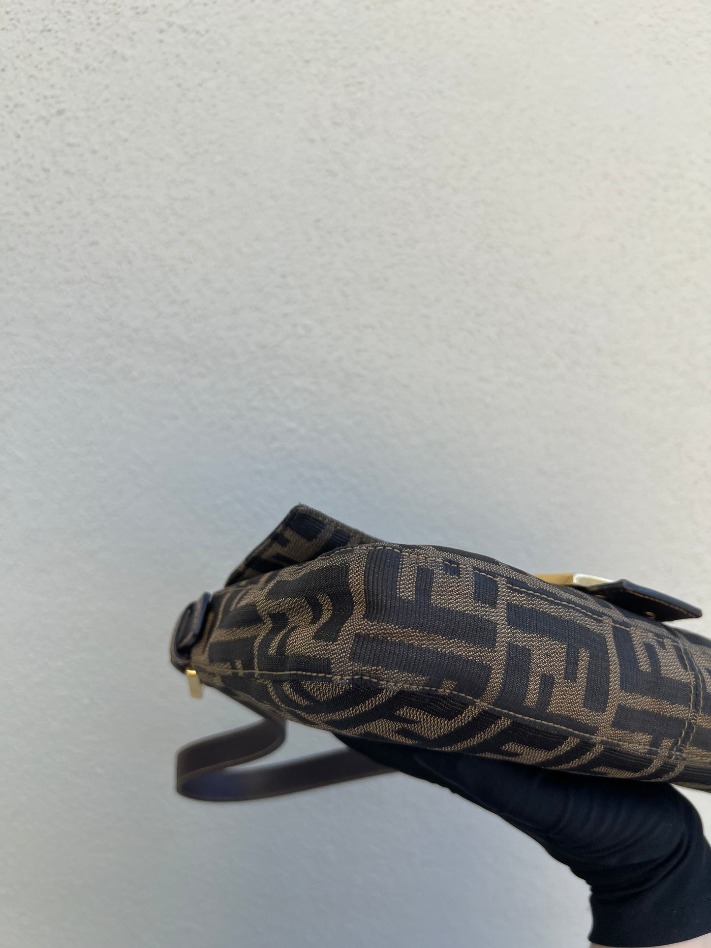 Pre-loved Fendi Vintage Zucca Baguette Handbag