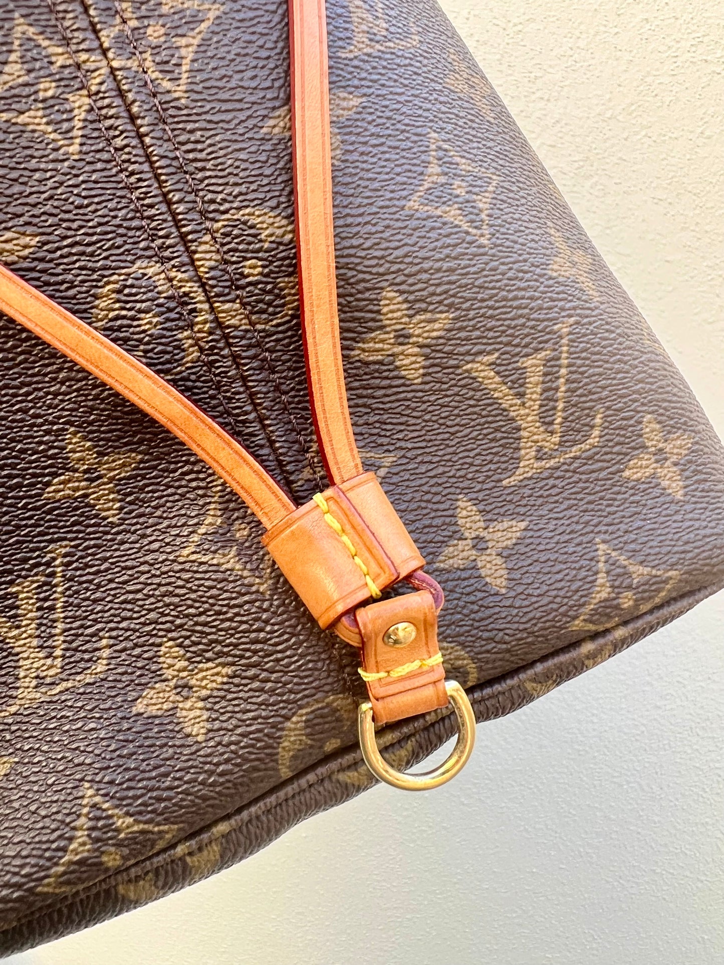 Pre-loved Louis Vuitton Neverfull Leather Tote GM Monogram 2009