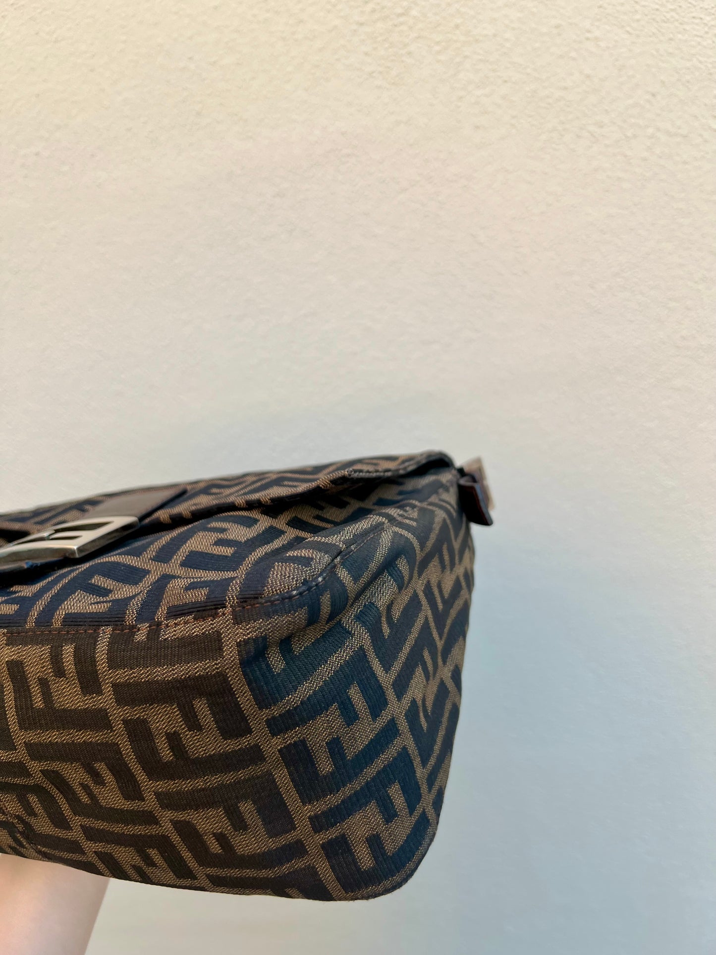 Pre-loved Fendi Vintage Zucca Mamma Handbag