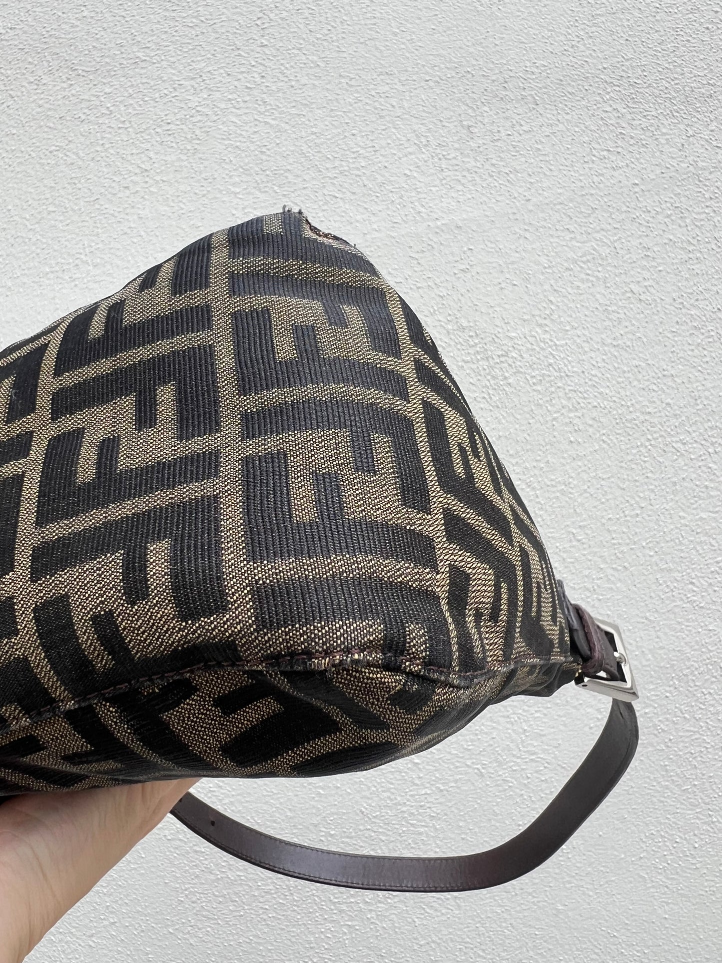 Pre-loved Fendi Vintage Zucca Mamma Handbag