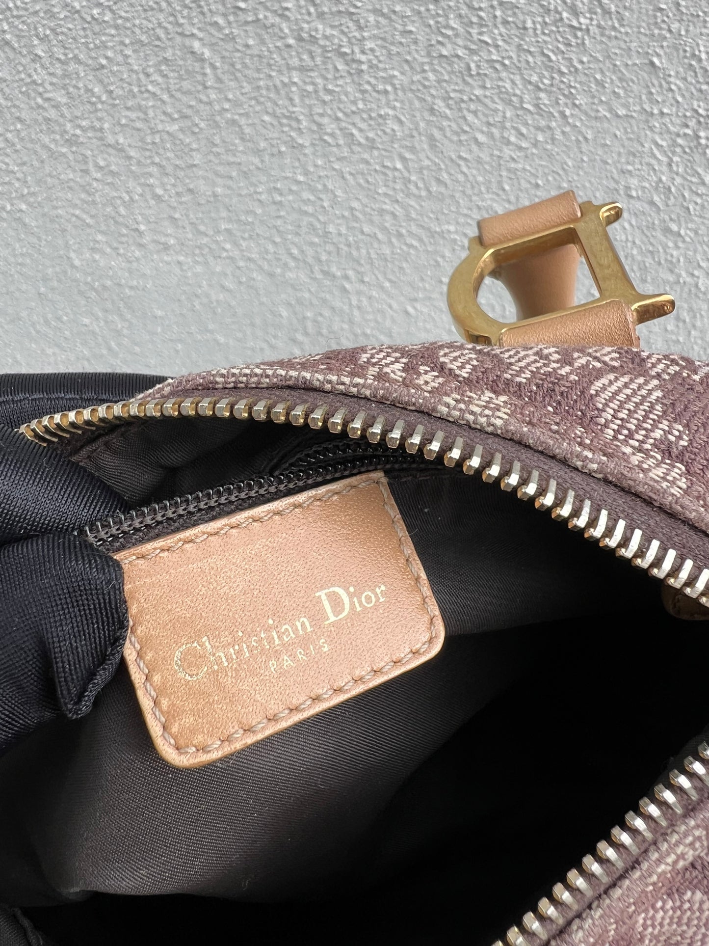 Christian Dior Trotter Boston Cloth Oblique Mini Handbag 2002