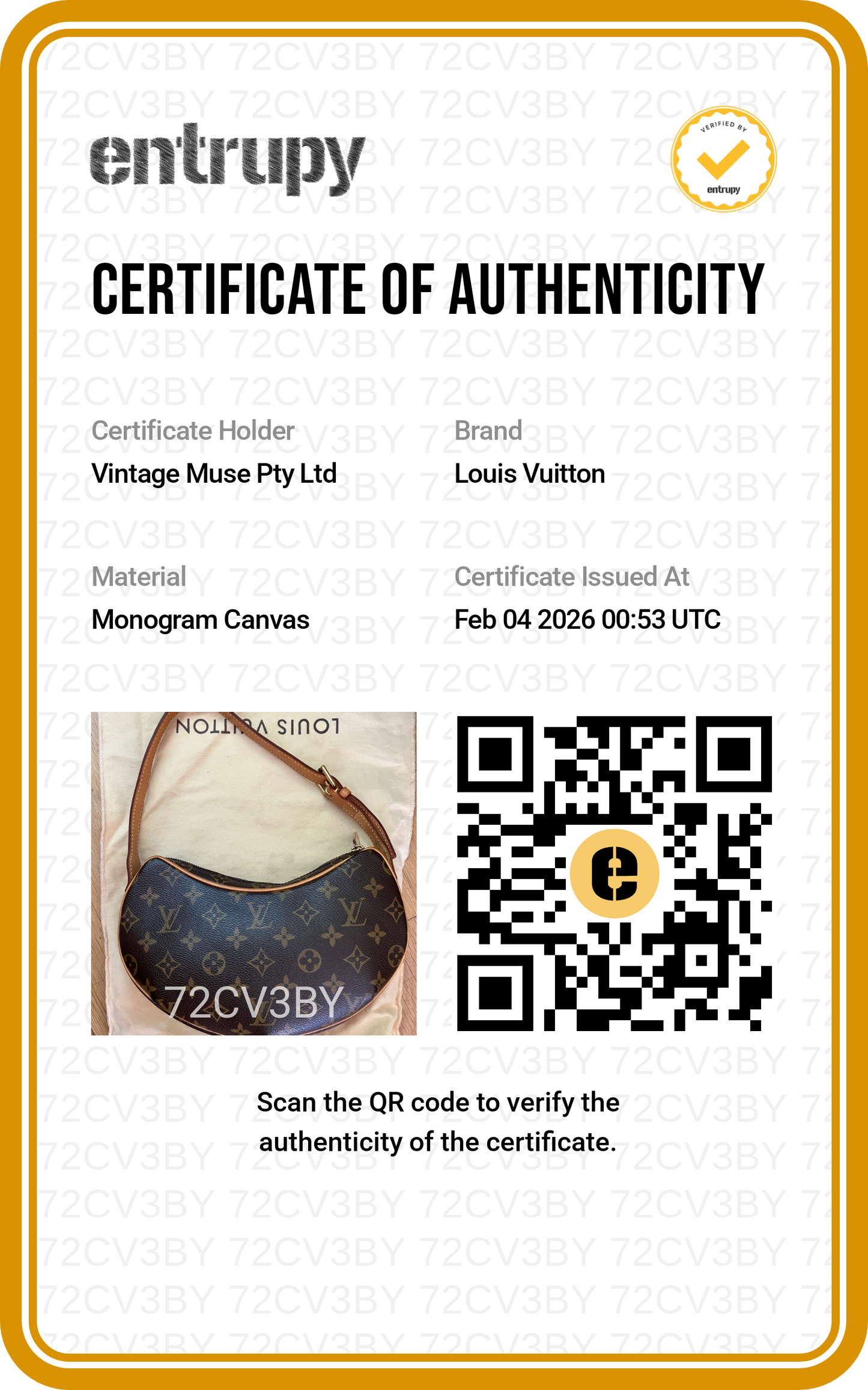 Pre-loved Louis Vuitton Pochette Croissant Shoulder Bag PM Monogram