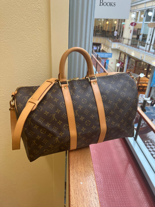 Pre-loved Louis Vuitton Keepall Bandoulière 45 Travel Bag Monogram