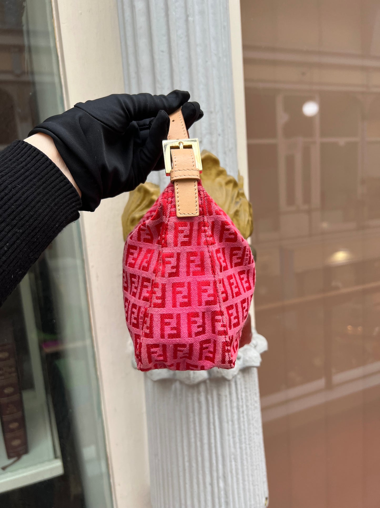 Pre-loved Fendi Vintage Mini Zucchino Pattern Handbag