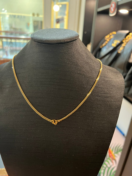 Pre-loved Christian Dior Vintage Logo Chain Necklace
