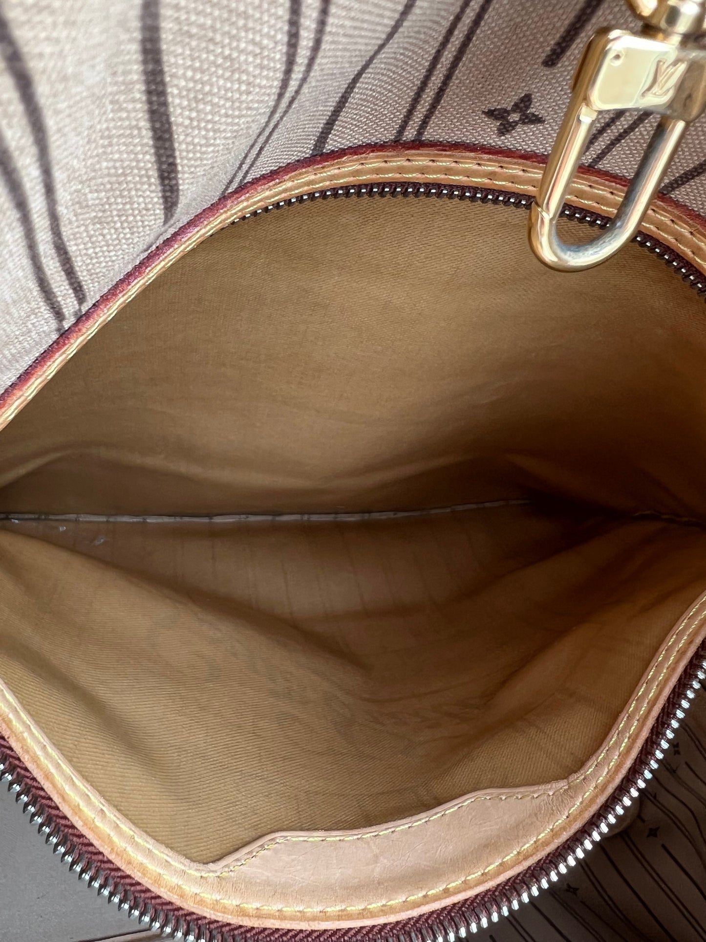 Pre-loved Louis Vuitton Neverfull Leather Tote GM Monogram 2008