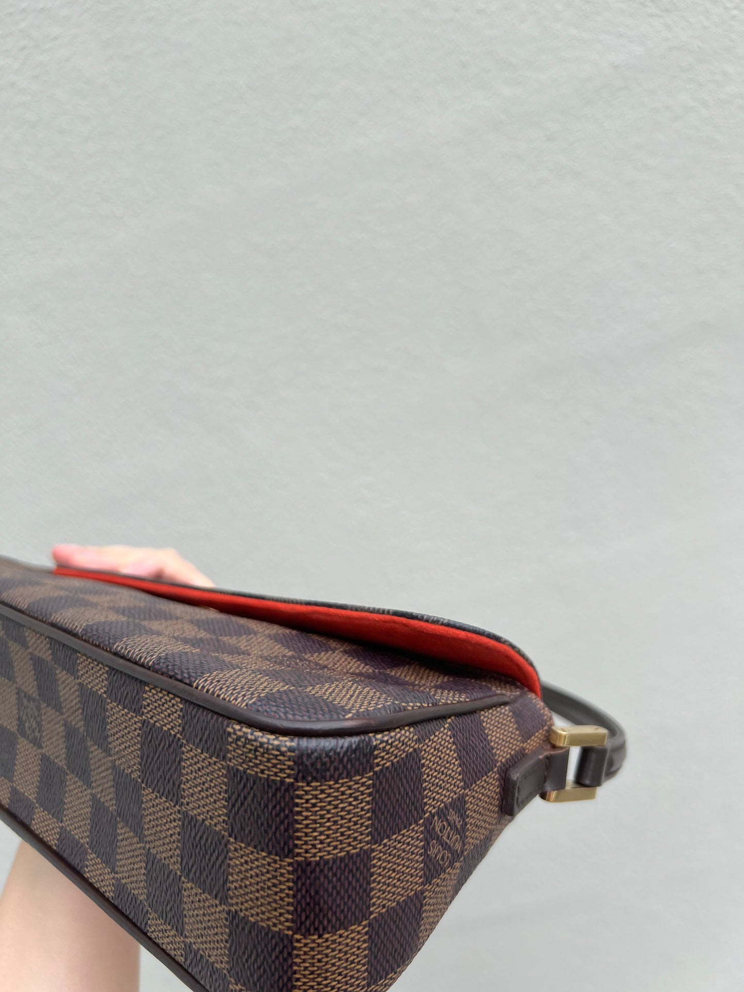 Pre-loved Louis Vuitton Damier Ebene Recoleta Shoulder Bag 2003