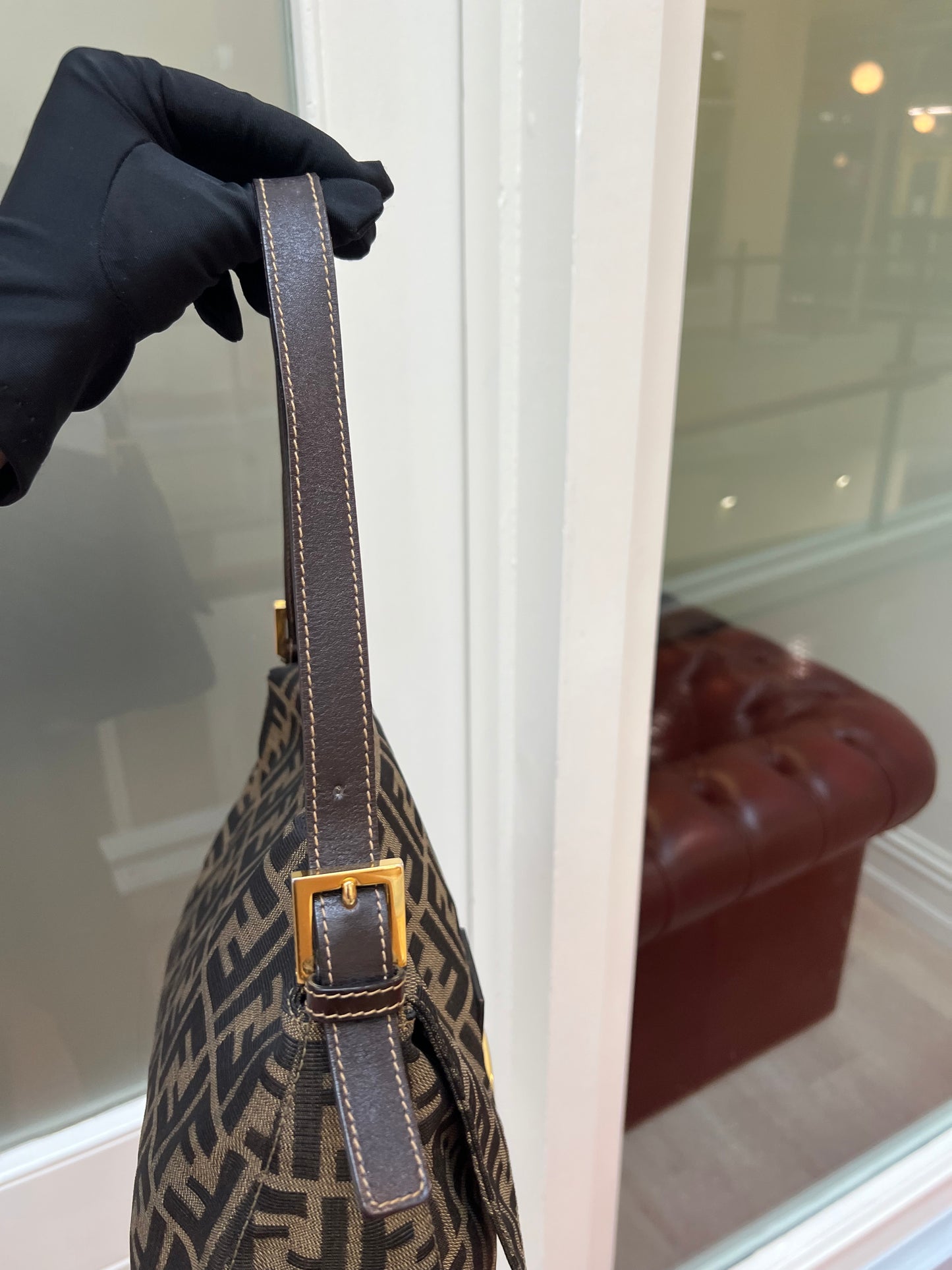 Pre-loved Fendi Vintage Zucca Mamma Handbag