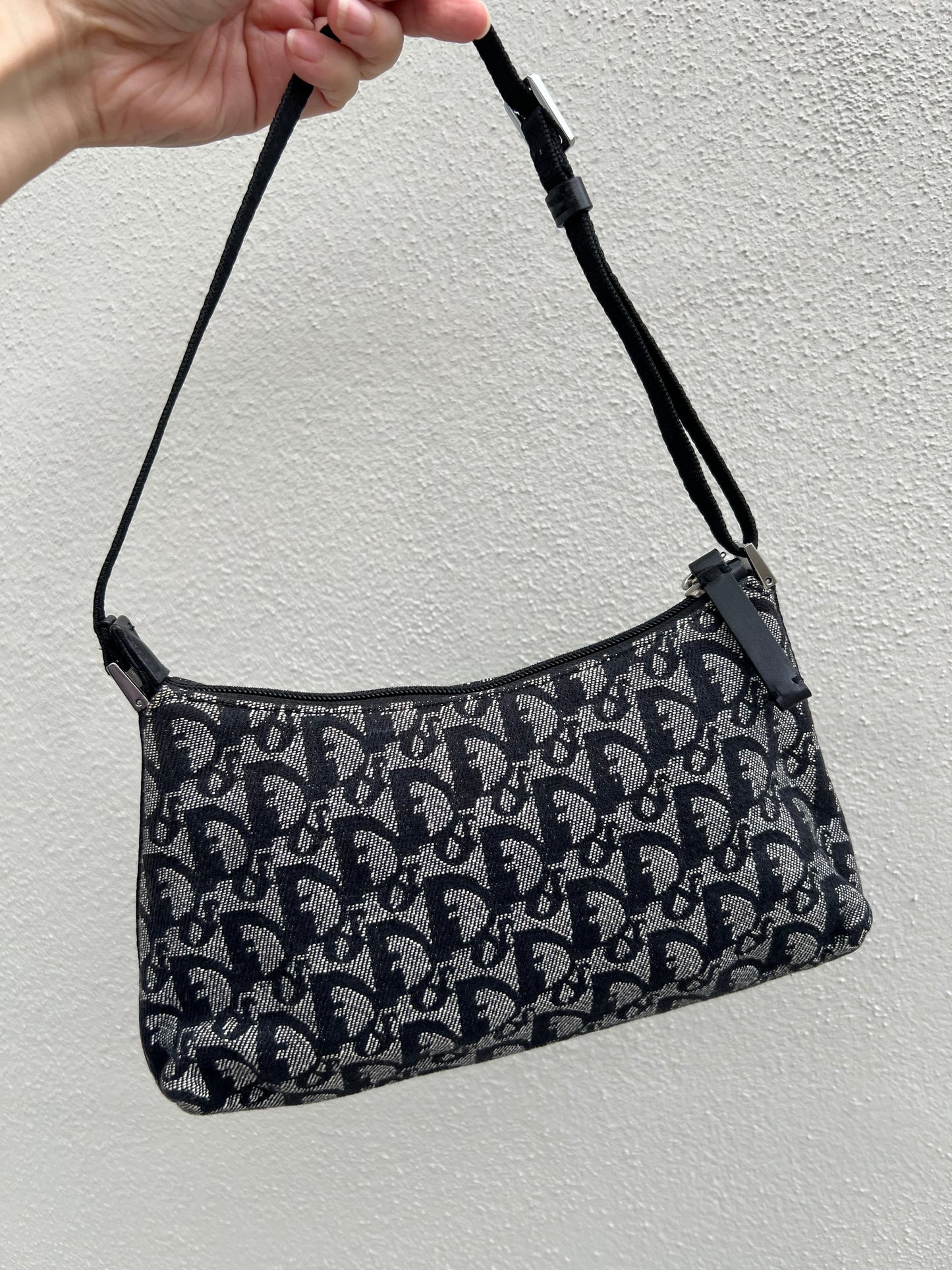 Pre-loved Christian Dior vintage Trotter Shoulder Bag