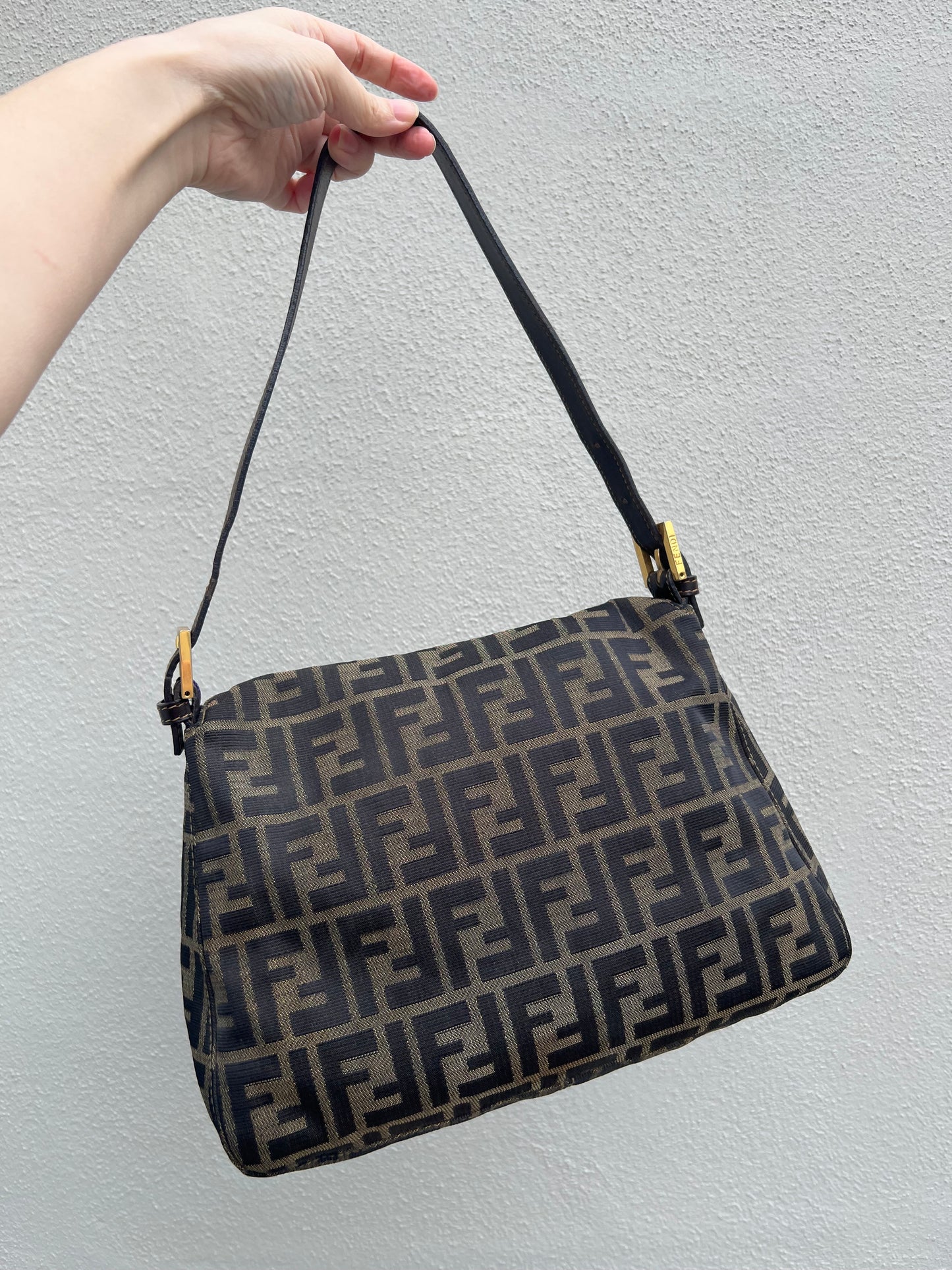 Pre-loved Fendi Vintage Zucca Mamma Handbag