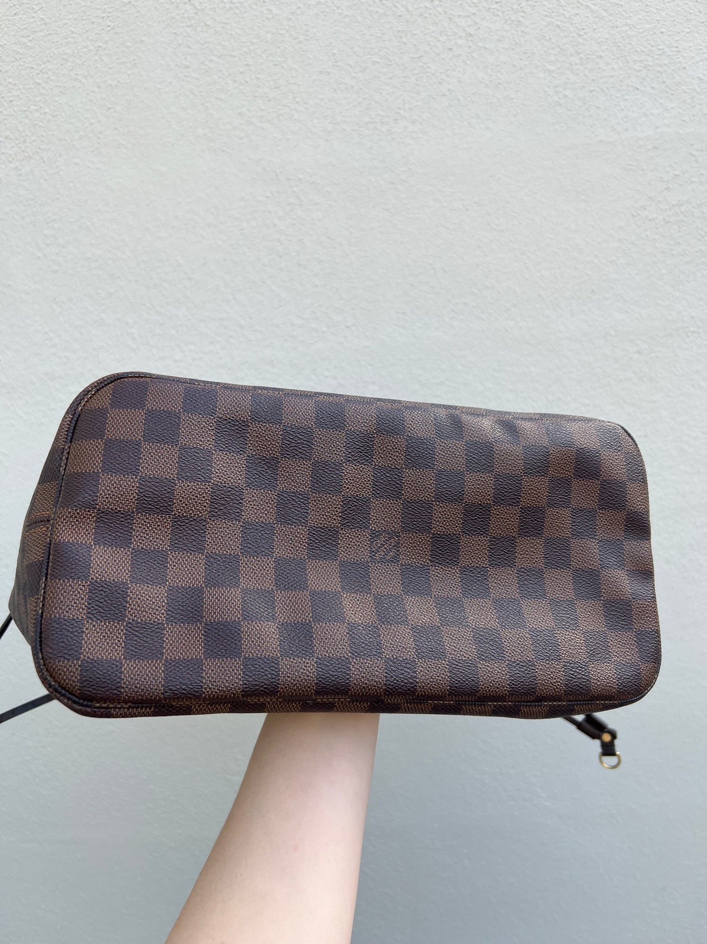 Pre-loved Louis Vuitton Neverfull MM Damier Ebene Tote Bag 2010