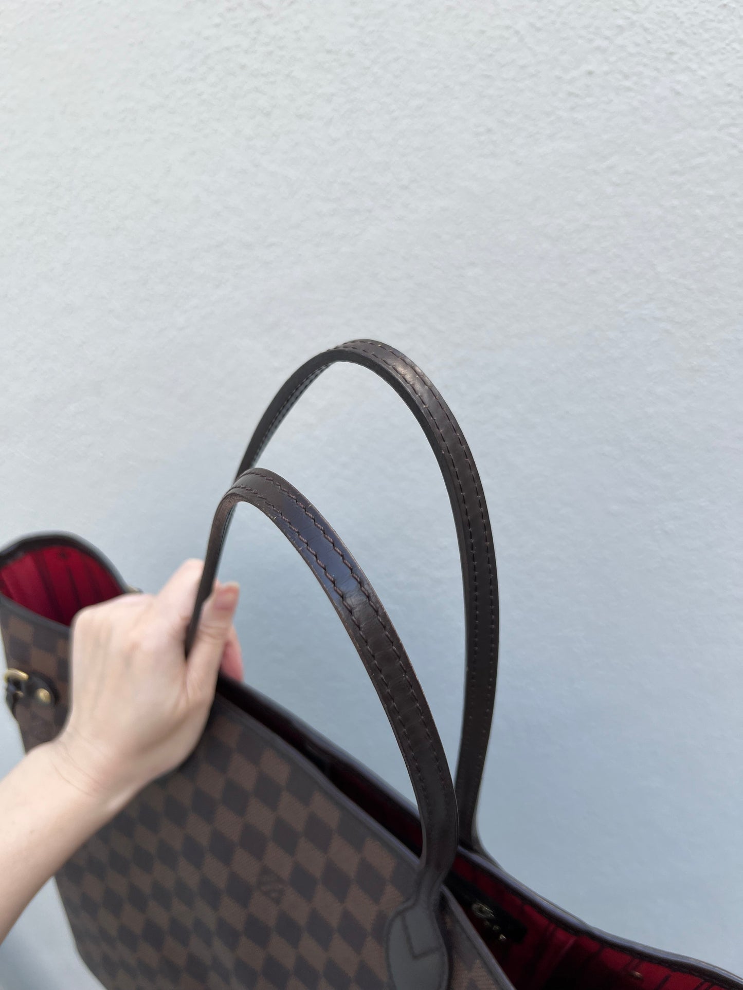 Pre-loved Louis Vuitton Neverfull MM Damier Ebene Tote Bag 2010