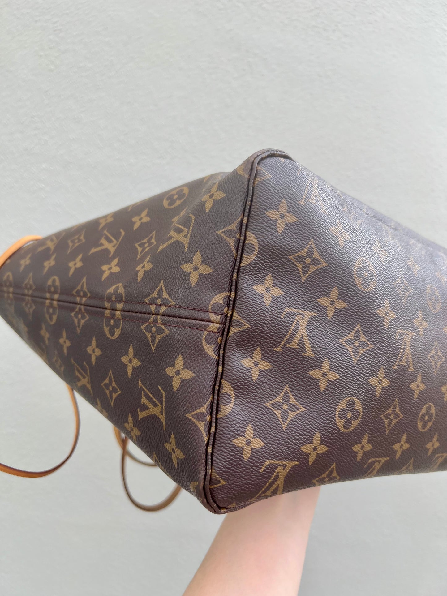 Pre-loved Louis Vuitton Neverfull Leather Tote GM Monogram 2013