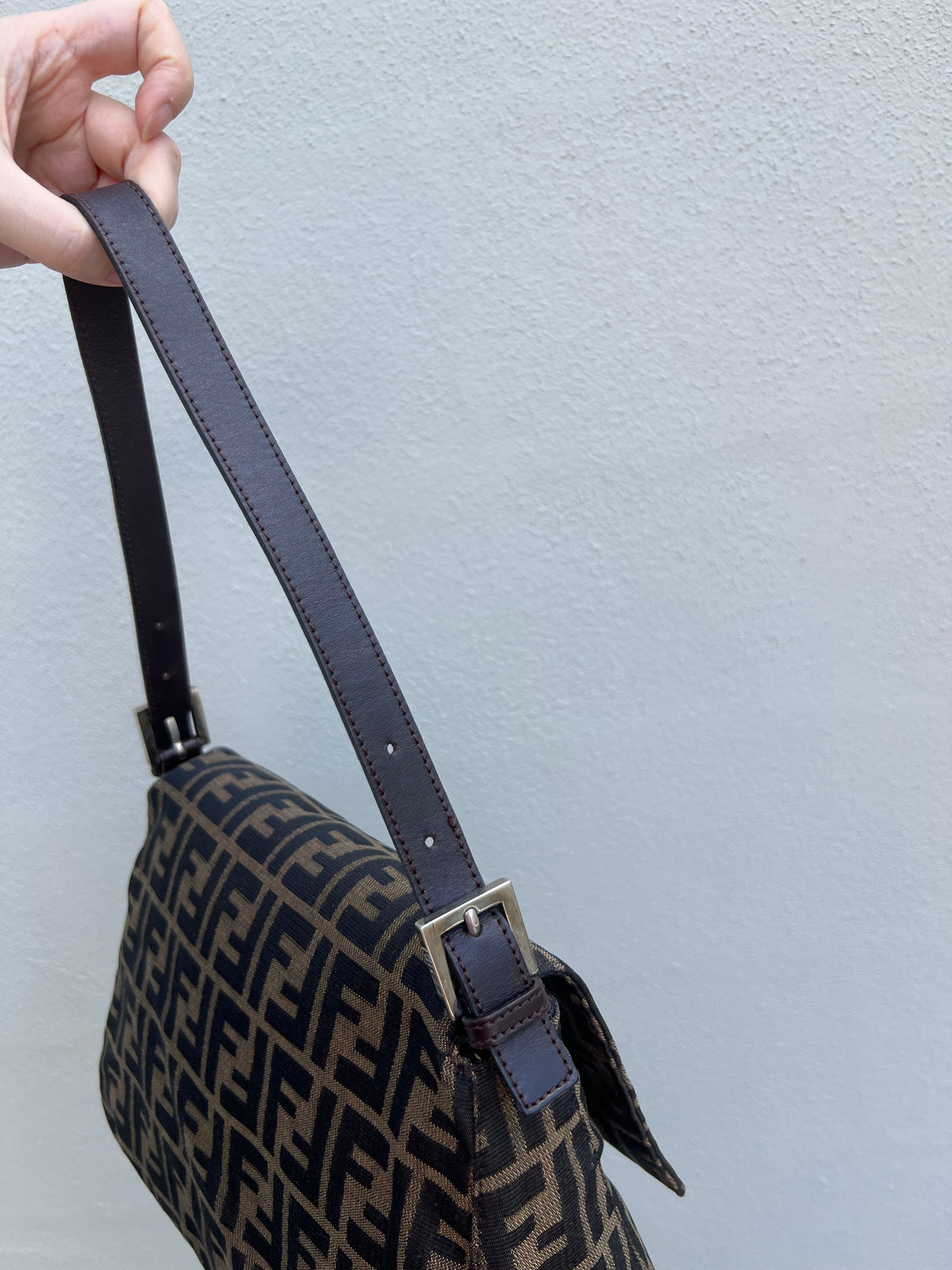 Pre-loved Fendi Vintage Zucca Mamma Handbag