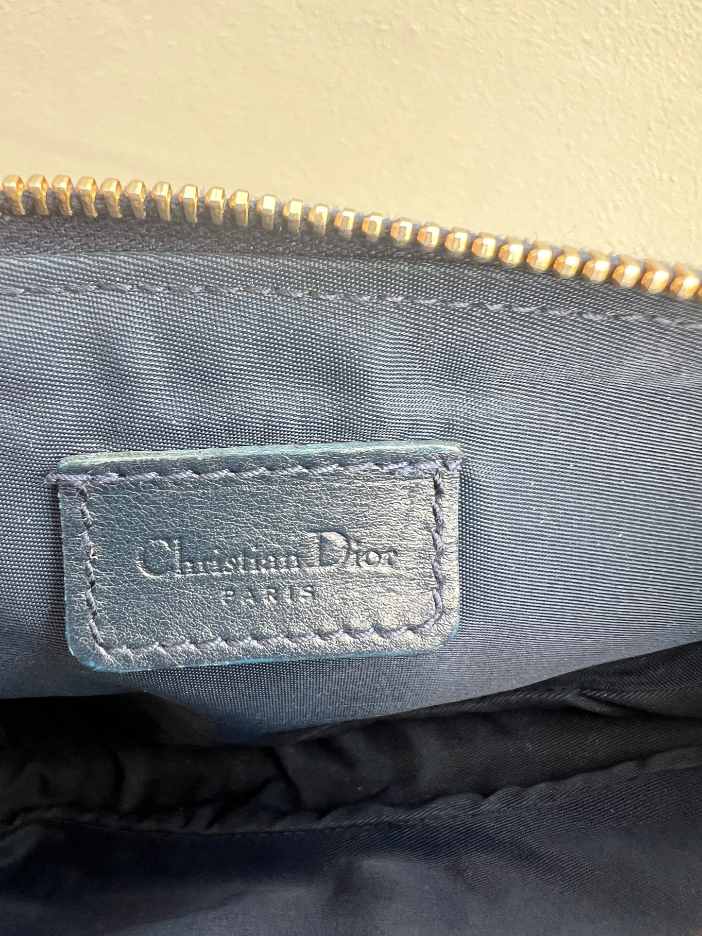 Pre-loved Dior Vintage Monogram Oblique Canvas Mini Saddle Bag