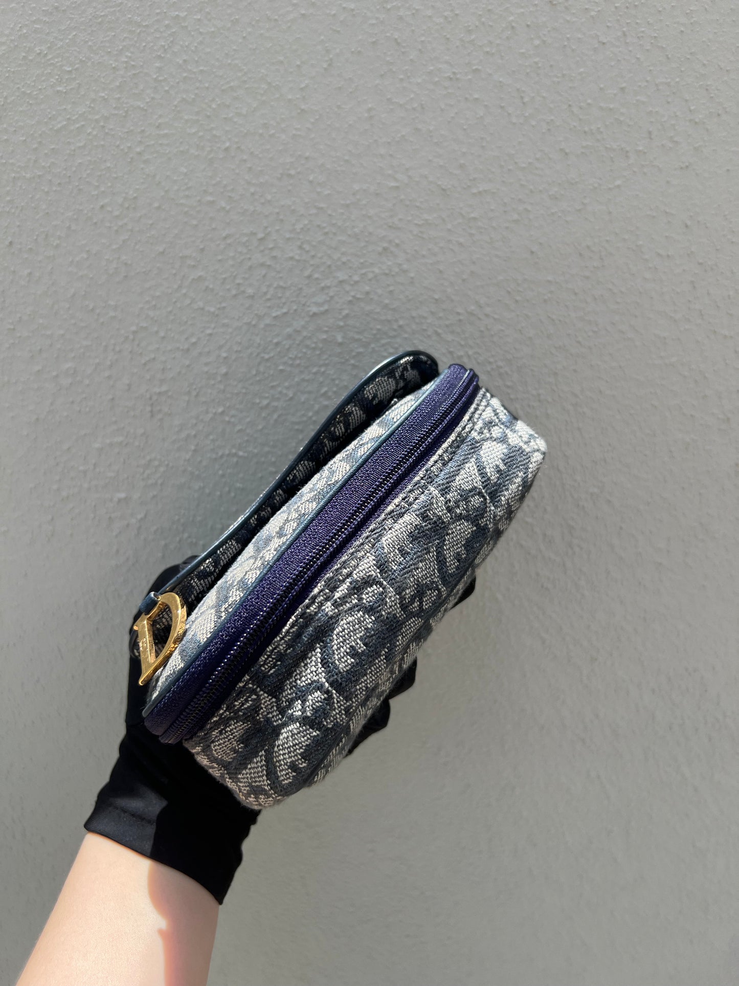 Pre-loved Christian Dior Saddle Pouch Trotter Handbag