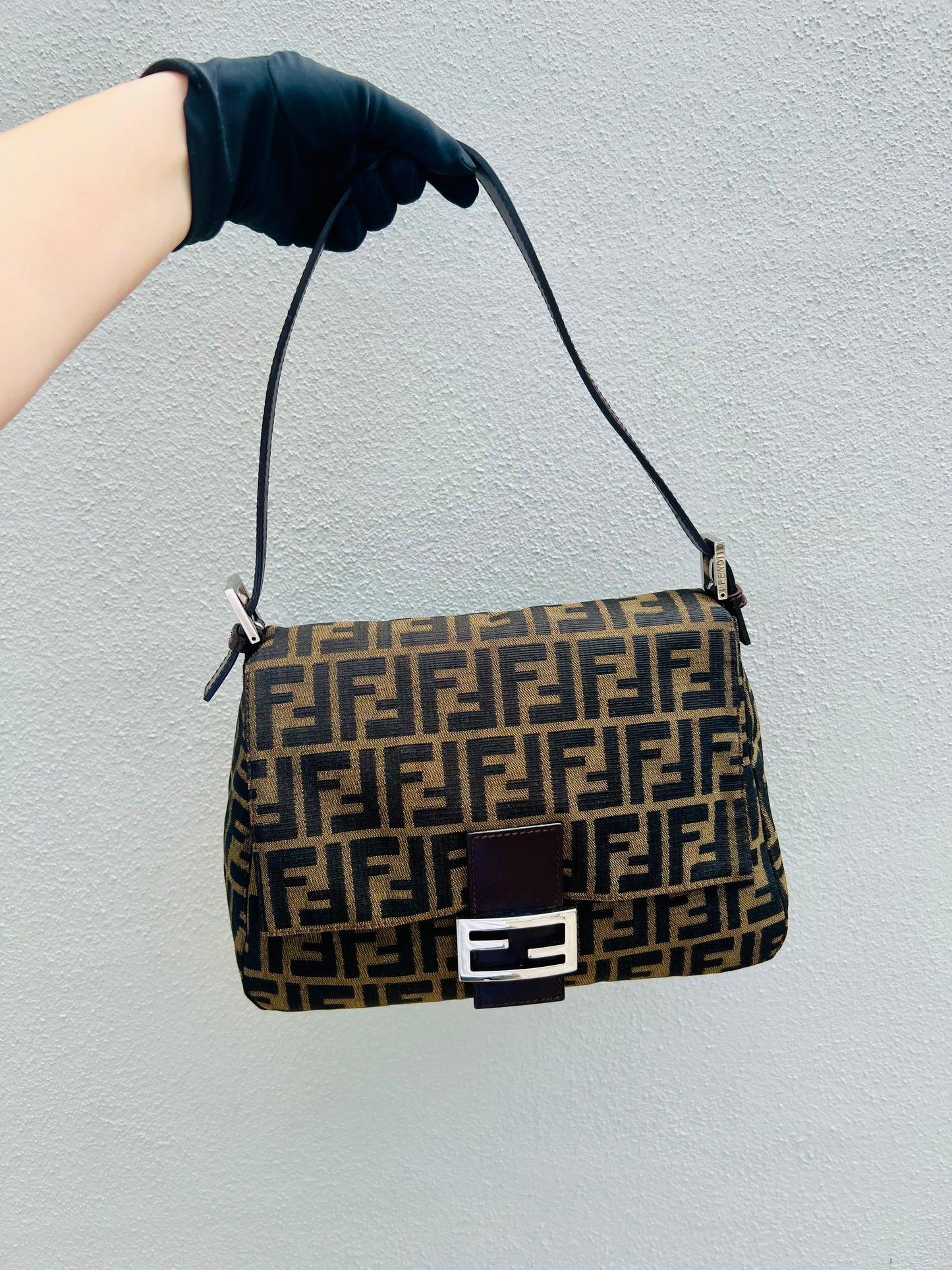 Pre-loved Fendi Vintage Zucca Mamma Handbag