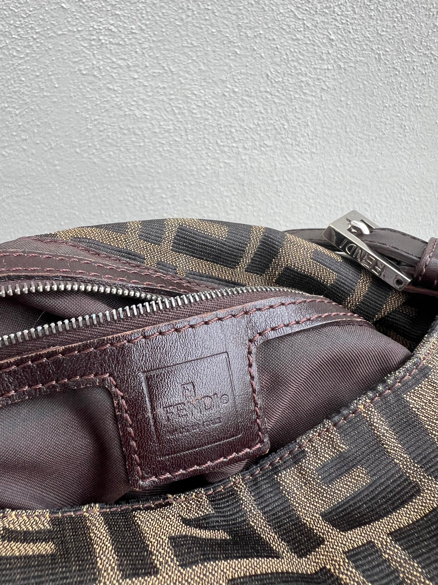 Pre-loved Fendi Vintage Zucca Mamma Handbag