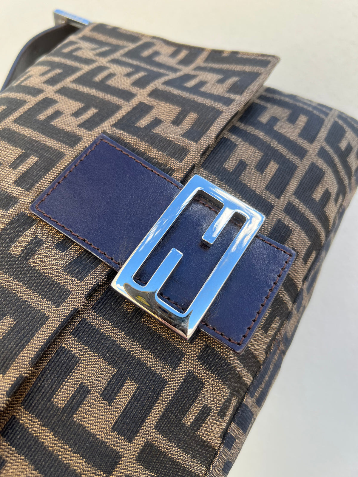 Pre-loved Fendi Vintage Zucca Mamma Handbag