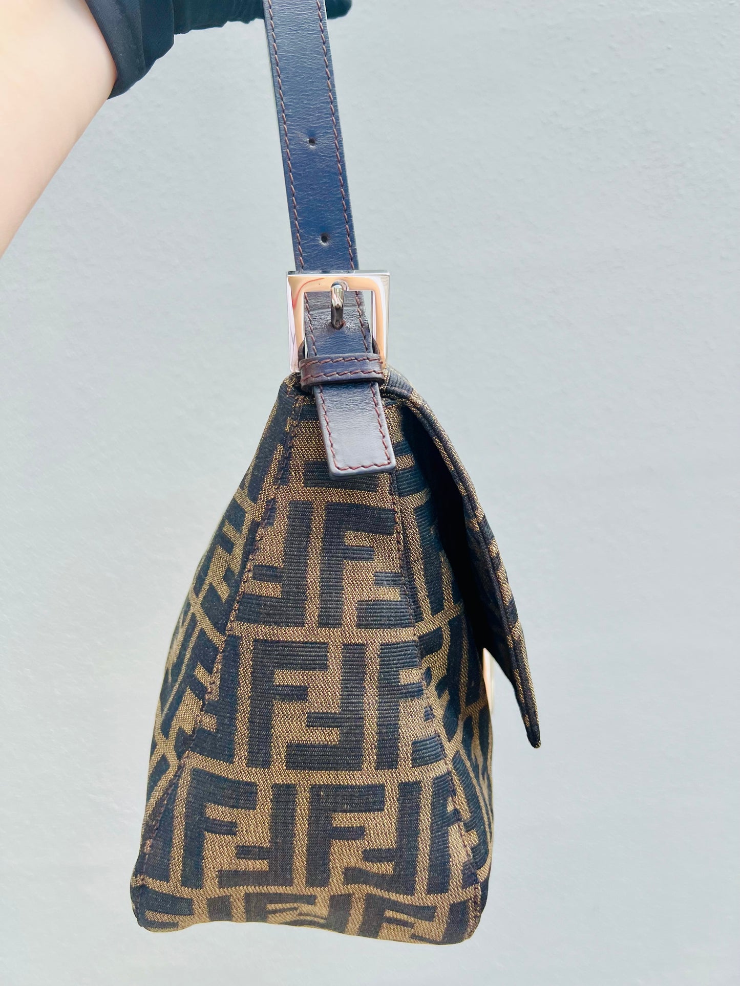 Pre-loved Fendi Vintage Zucca Mamma Handbag