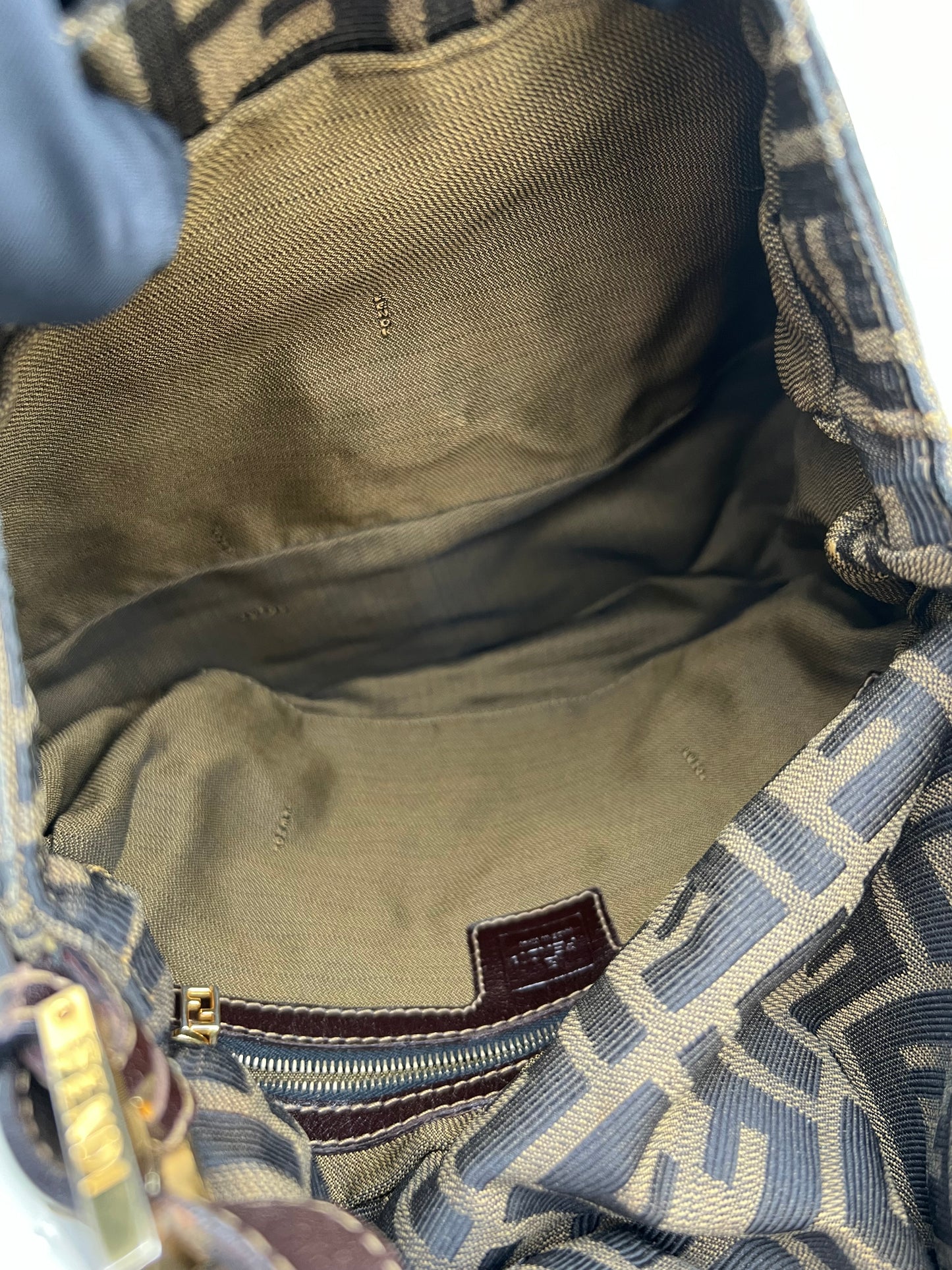 Pre-loved Fendi Vintage Zucca Mamma Handbag
