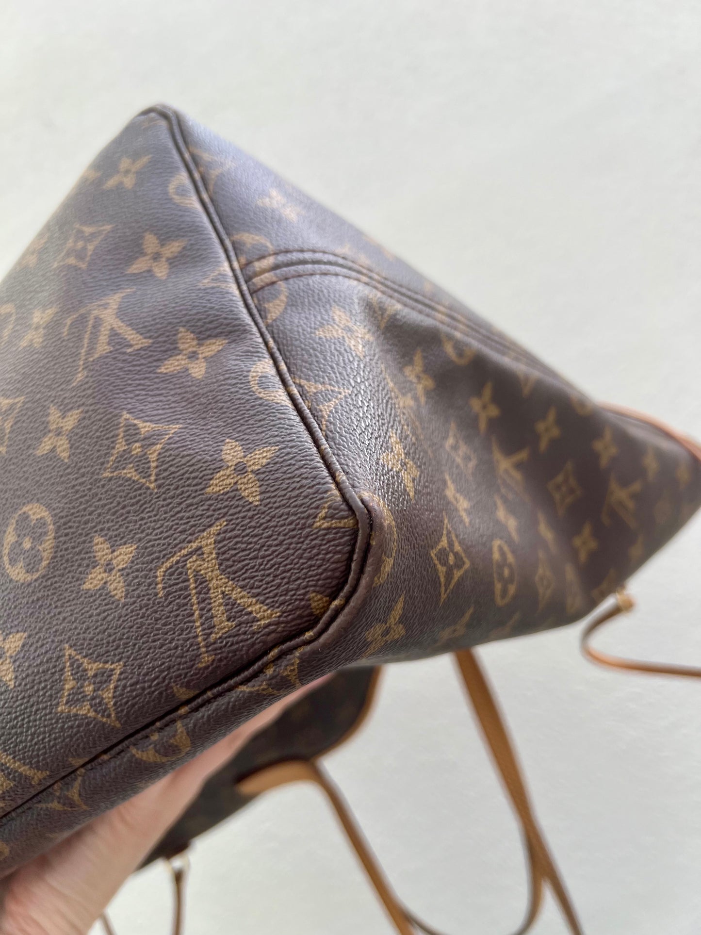 Pre-loved Louis Vuitton Neverfull Leather Tote GM Monogram 2013
