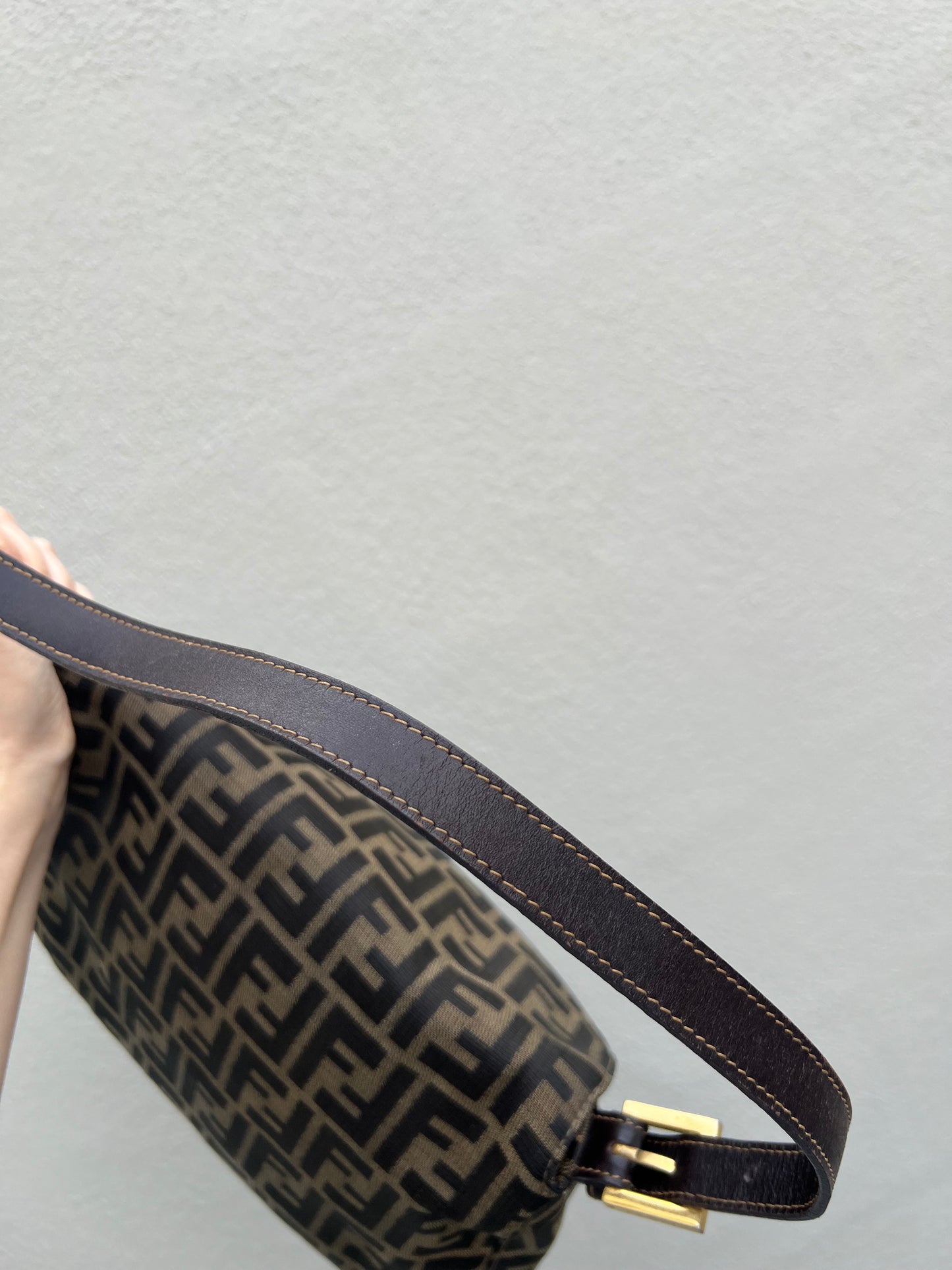 Pre-loved Fendi Vintage Zucca Mamma Handbag