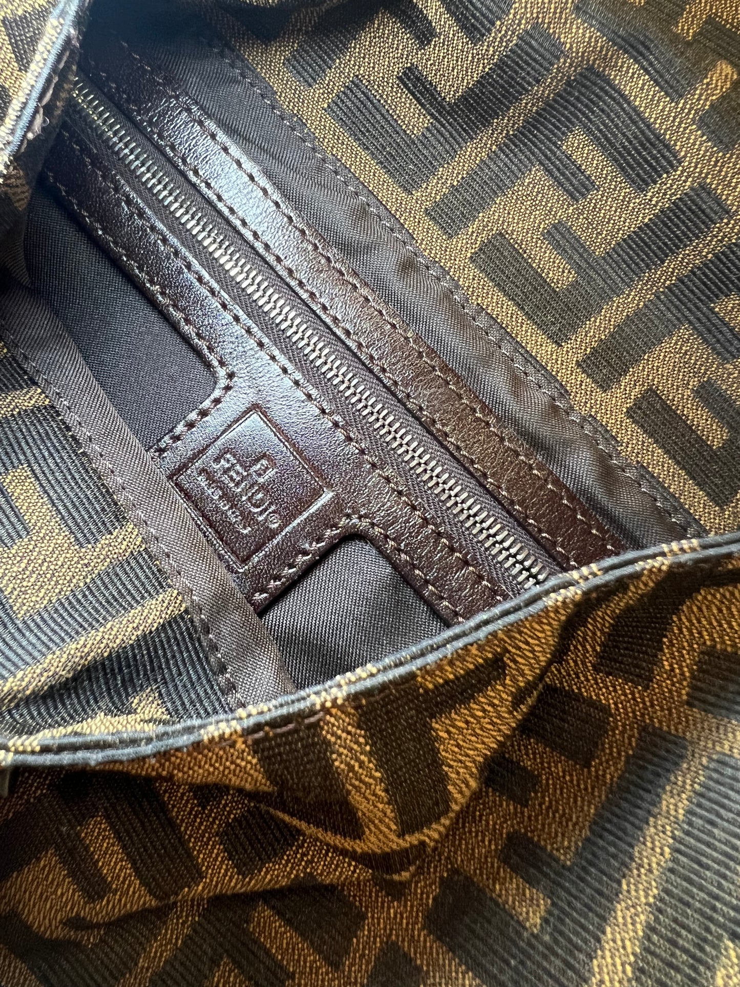 Pre-loved Fendi Vintage Zucca Mamma Handbag