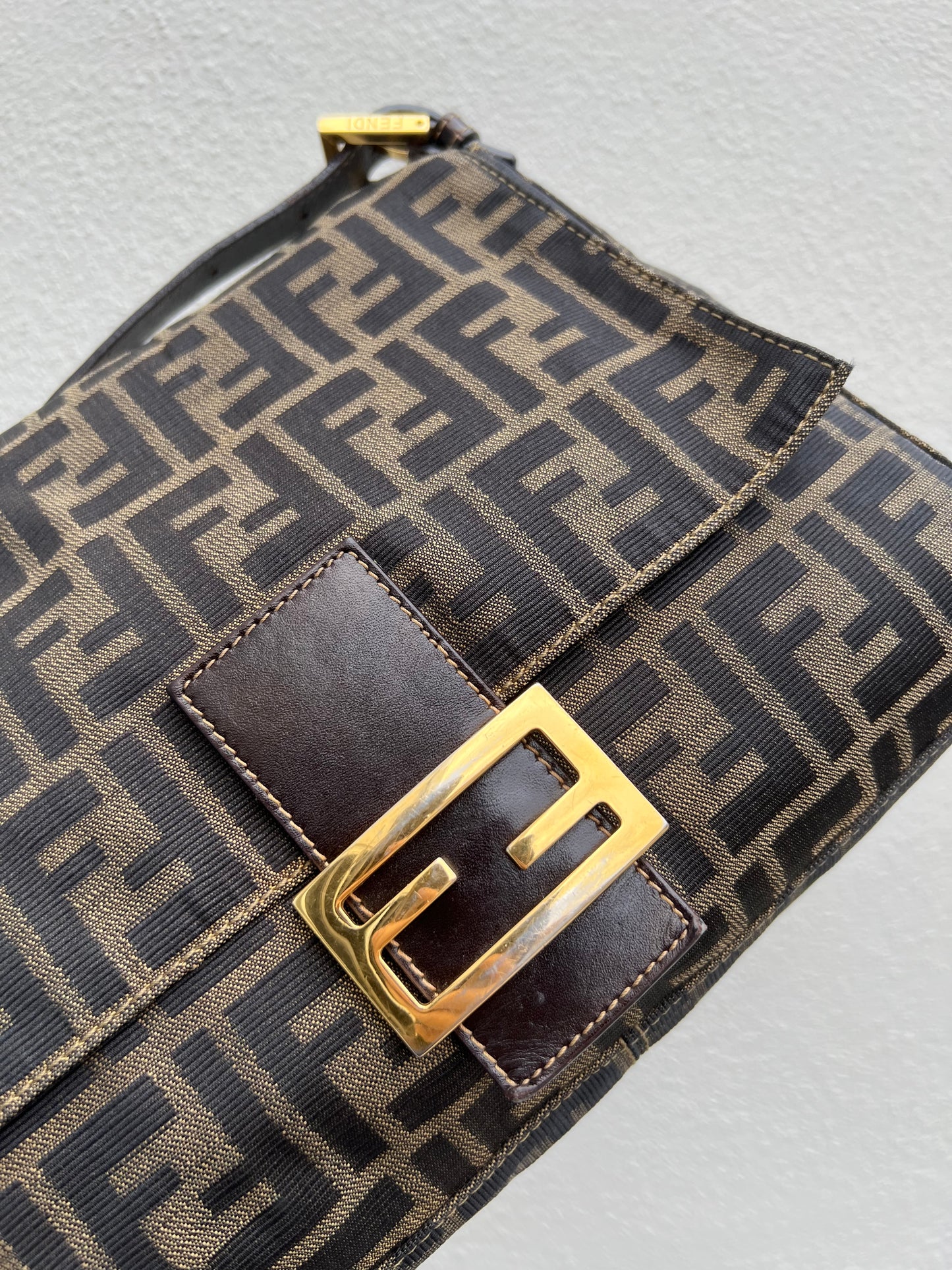 Pre-loved Fendi Vintage Zucca Mamma Handbag