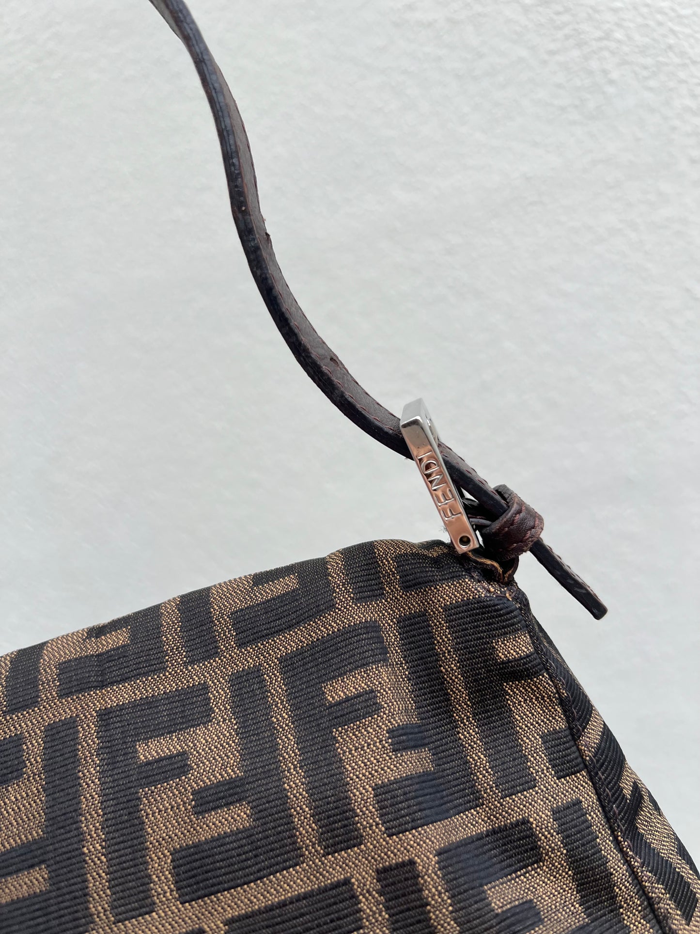 Pre-loved Fendi Vintage Zucca Mamma Handbag