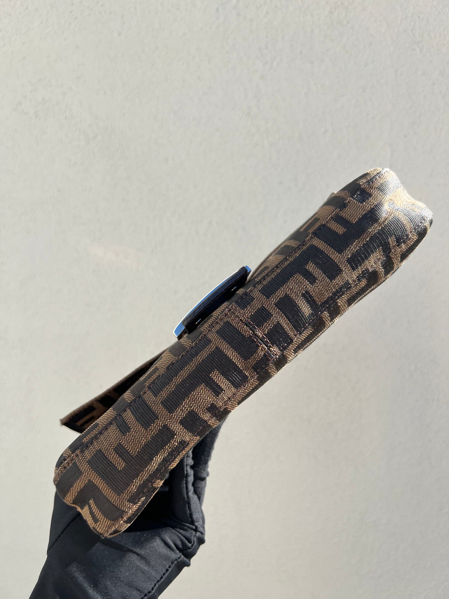 Pre-loved Fendi Vintage Zucca Baguette Handbag