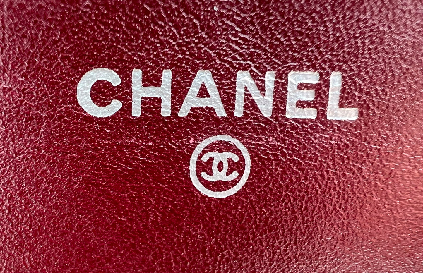 Pre- loved Chanel Burgundy Striated Quilted Patent Leather Classic WOC  Crossbody Bag